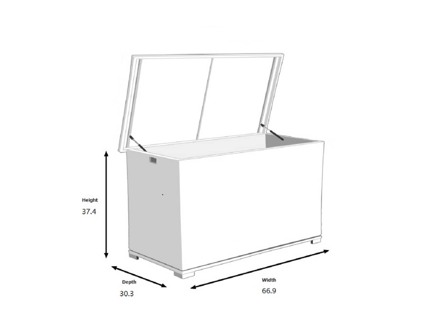 Contenitore multiuso Light Box XL - 57,8x39,6x18,5 cm - 36 L