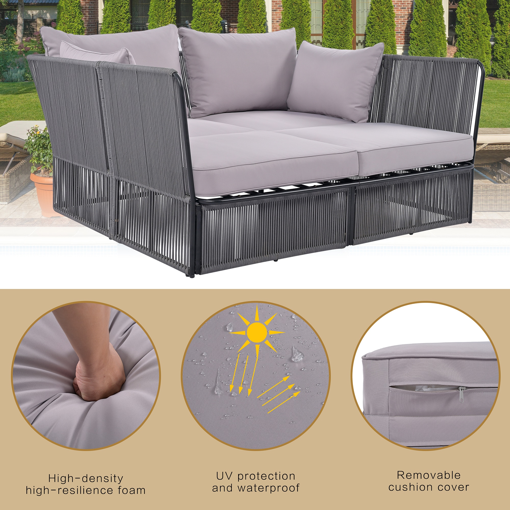 Forclover ALTR-02GR Patio-Conversation-Sets - View #8