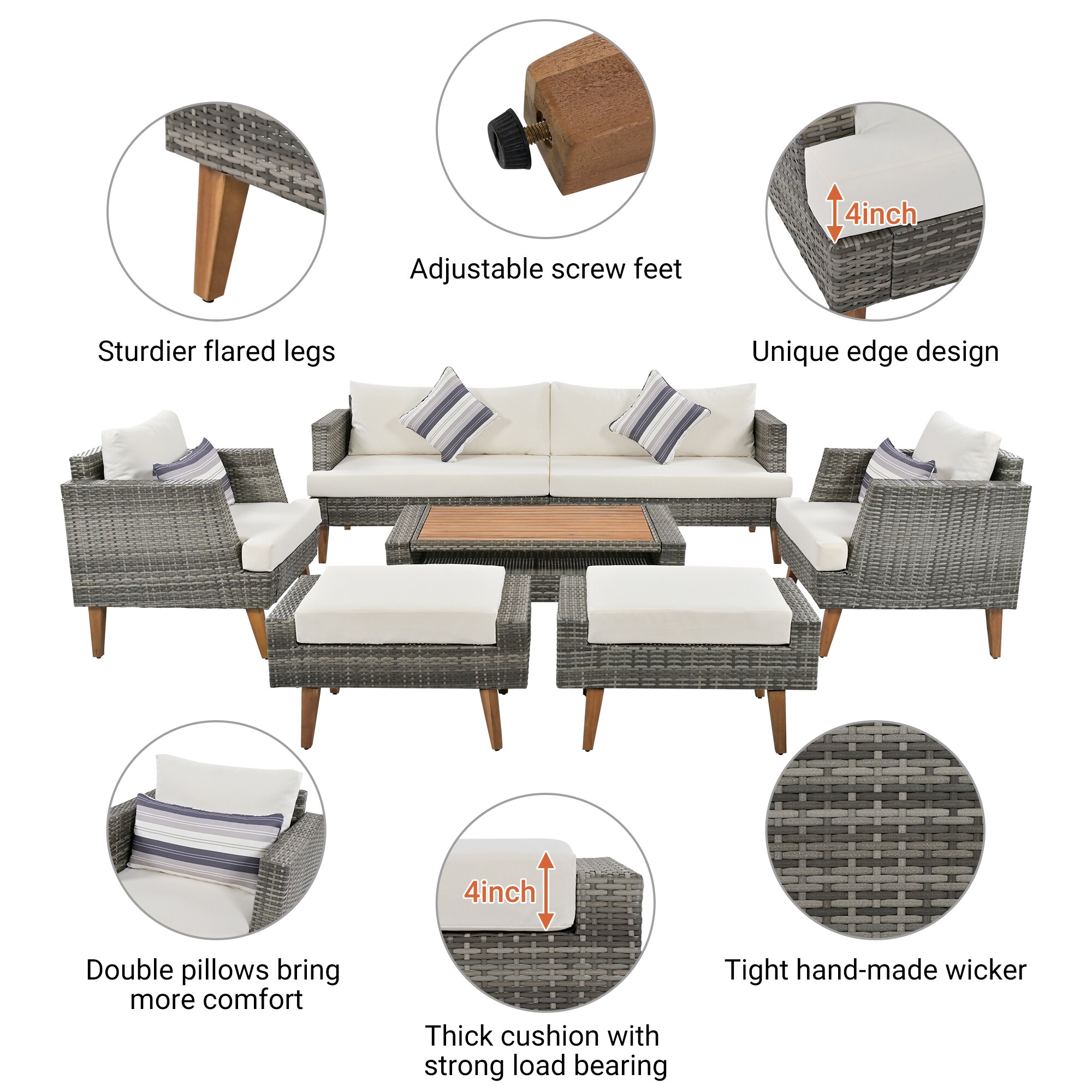 CASAINC DS-W261S00005 Patio-Conversation-Sets - View #7