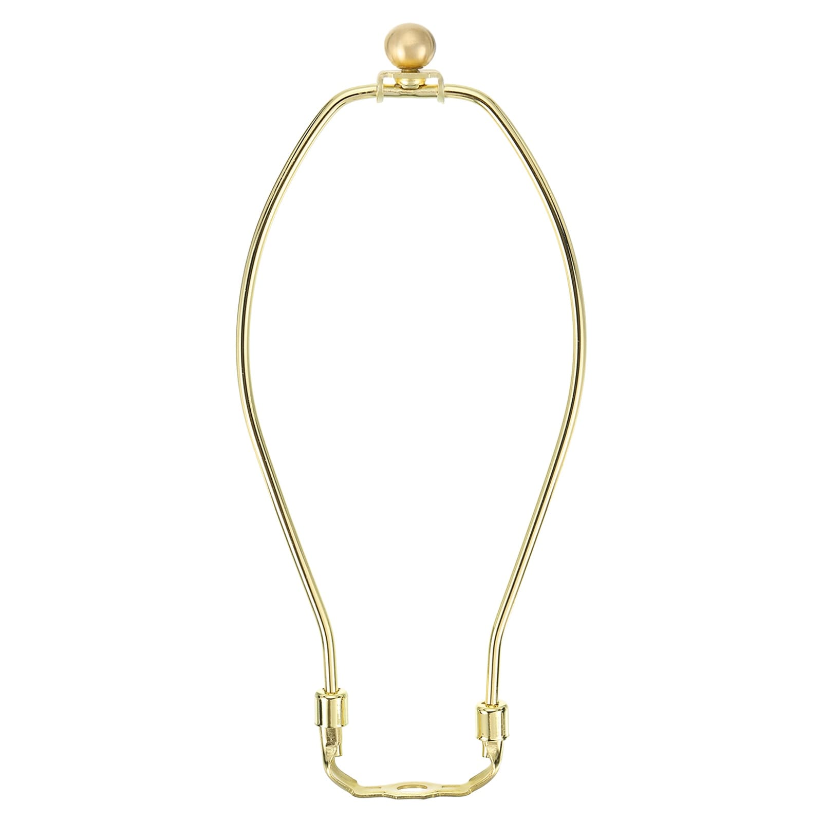 PATIKIL - 10inch Lamp Harp Kit with 17.5mm Solid Brass Ball Finial 1 Set Heavy Duty Bracket with ...