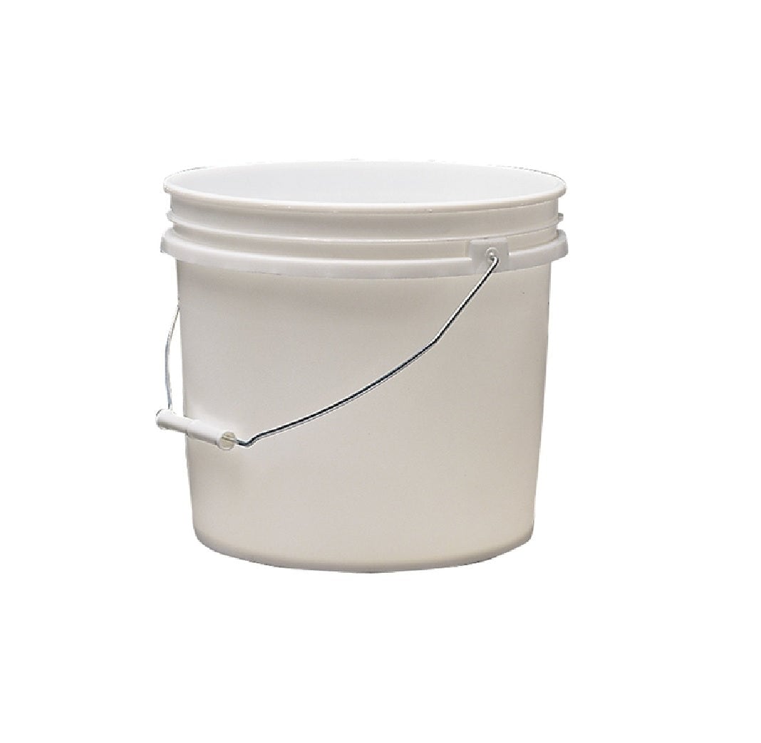 Leaktite PAIL PLASTIC WHT 3.5