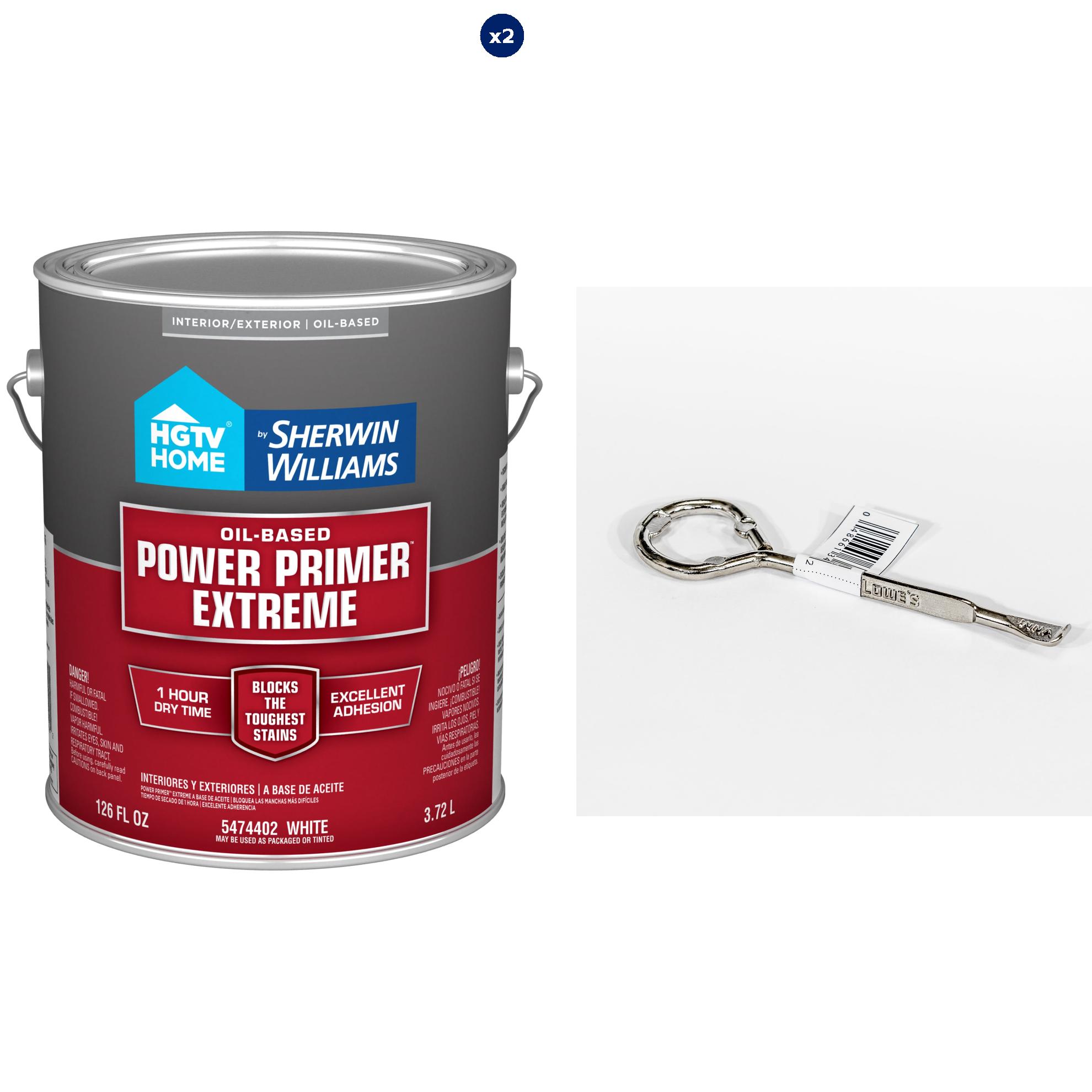 HGTV HOME by Sherwin-Williams  Power Interior/Exterior Multi-purpose Oil-based Wall and Ceiling Primer ( 1-gallon ) Bundle