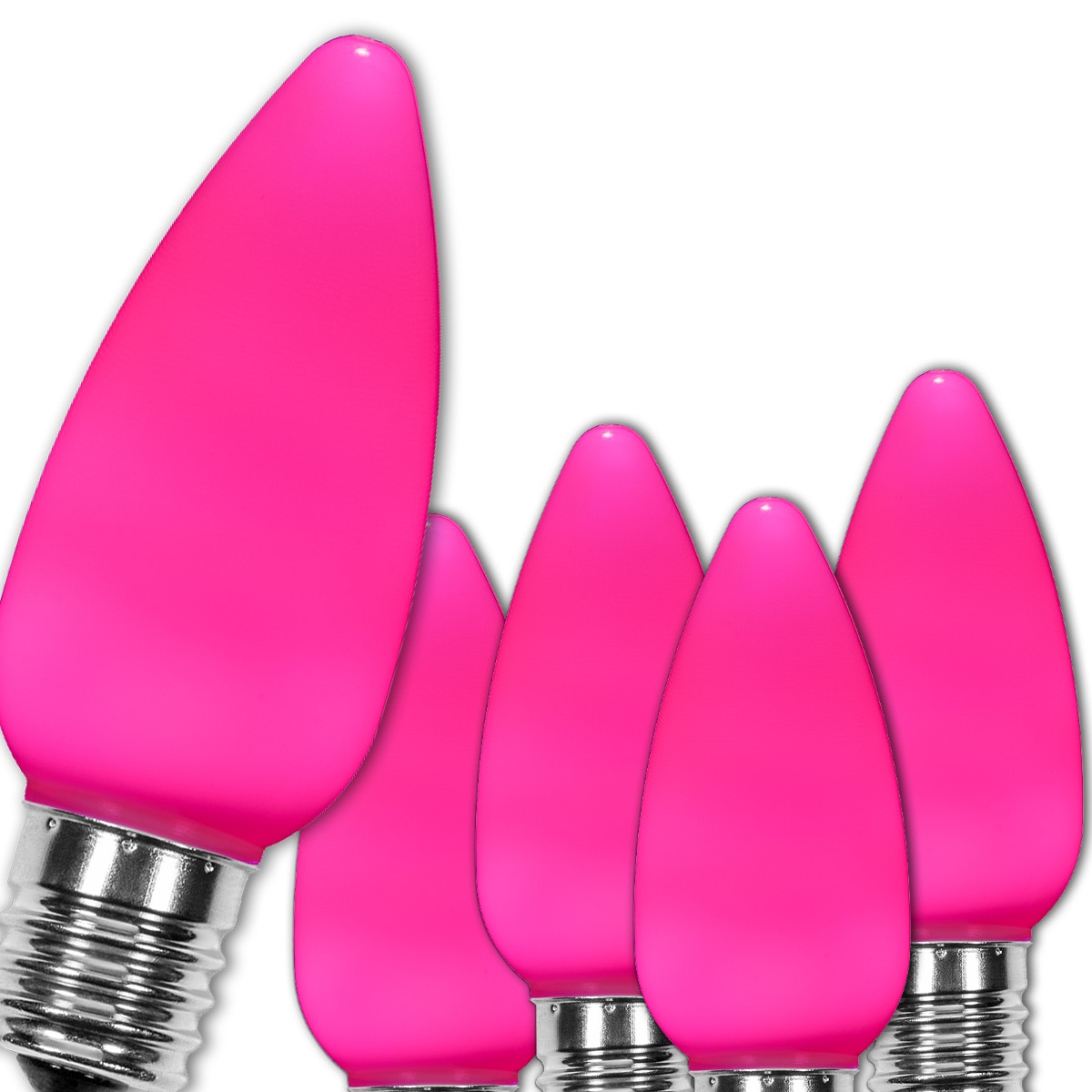 Wintergreen Lighting 74060 OptiCore Indoor/Outdoor Pink LED C9 String light bulbs