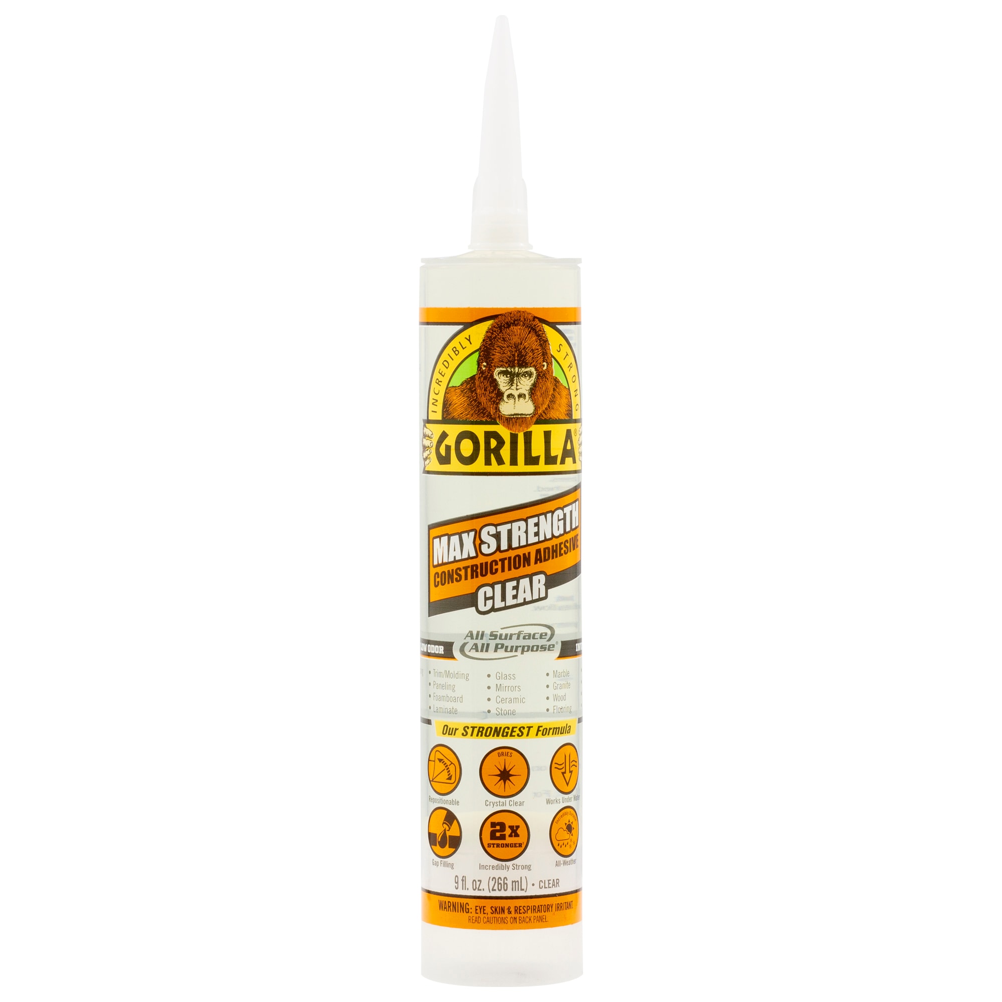 Gorilla Glue Instant Adhesive, Clear, 0.52 oz, Tube 6802501