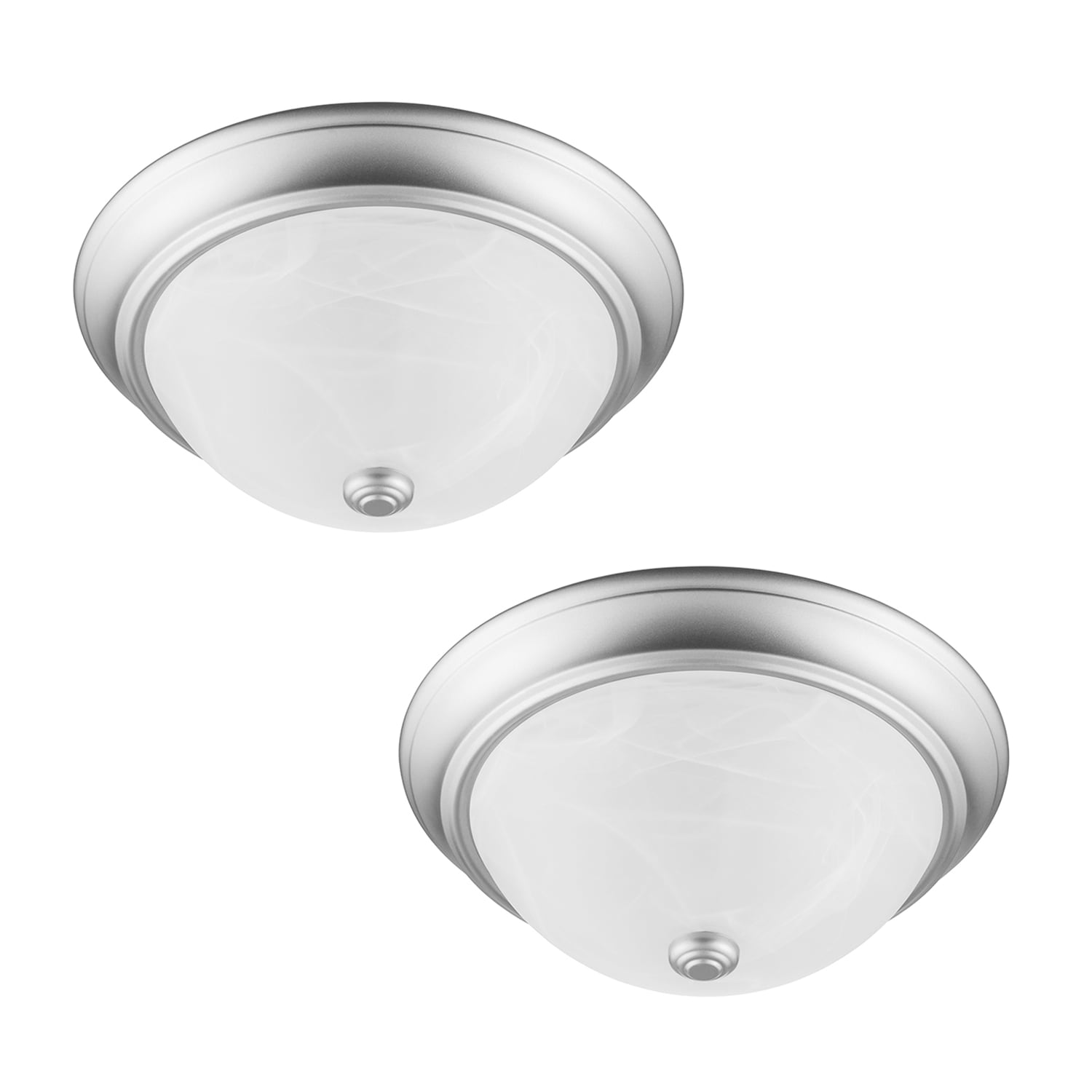 Project Source 2 Pack LED 11" Flushmount Ceiling Light Fixtures White NIB   UP2 