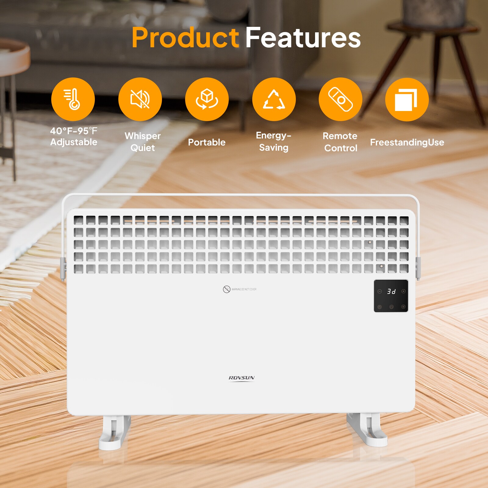 ROVSUN LS-G46001264 Portable-Electric-Heat - View #5