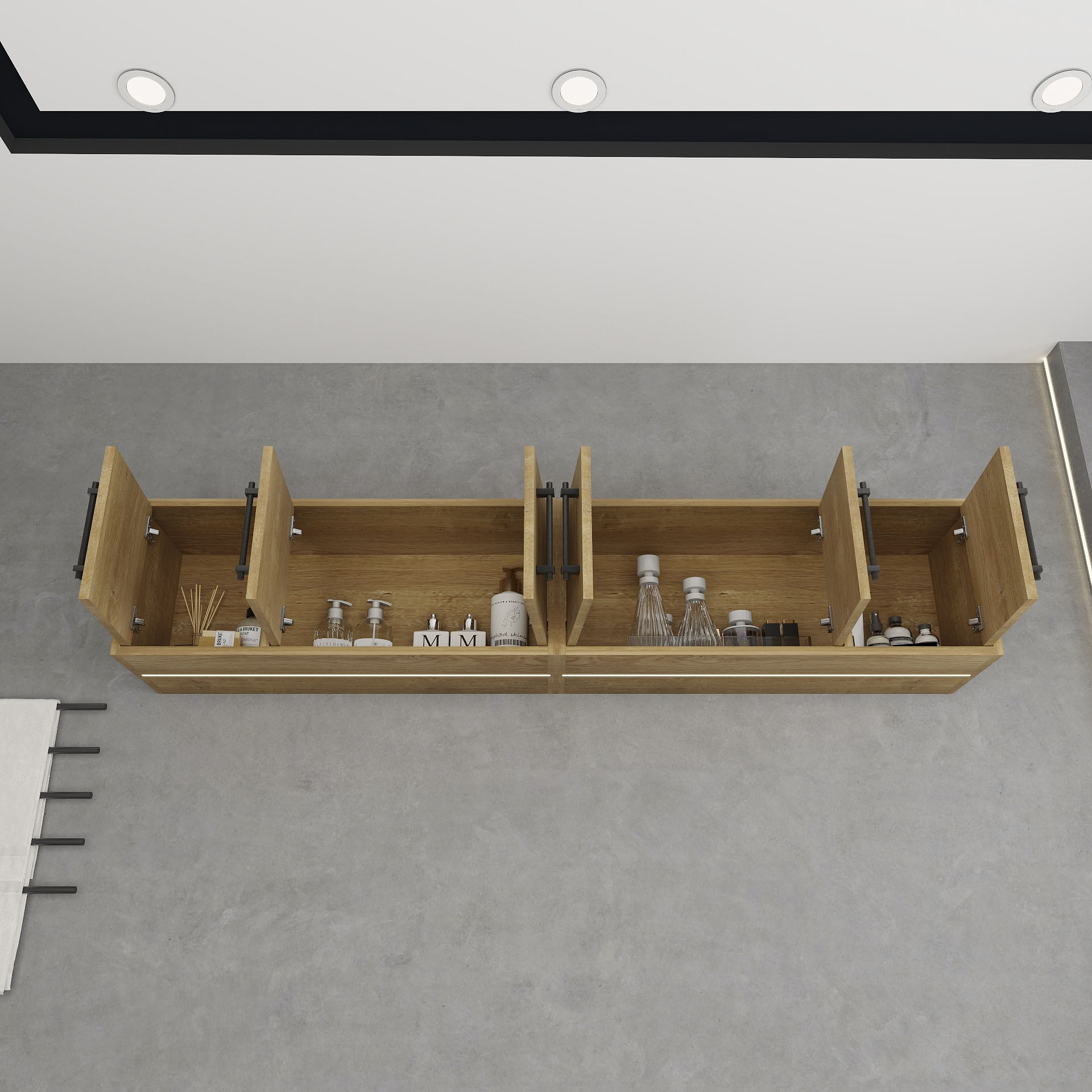 BV Better Vanity VICTORIA72TC-OAK Bathroom-Wall-Cabinets - View #7