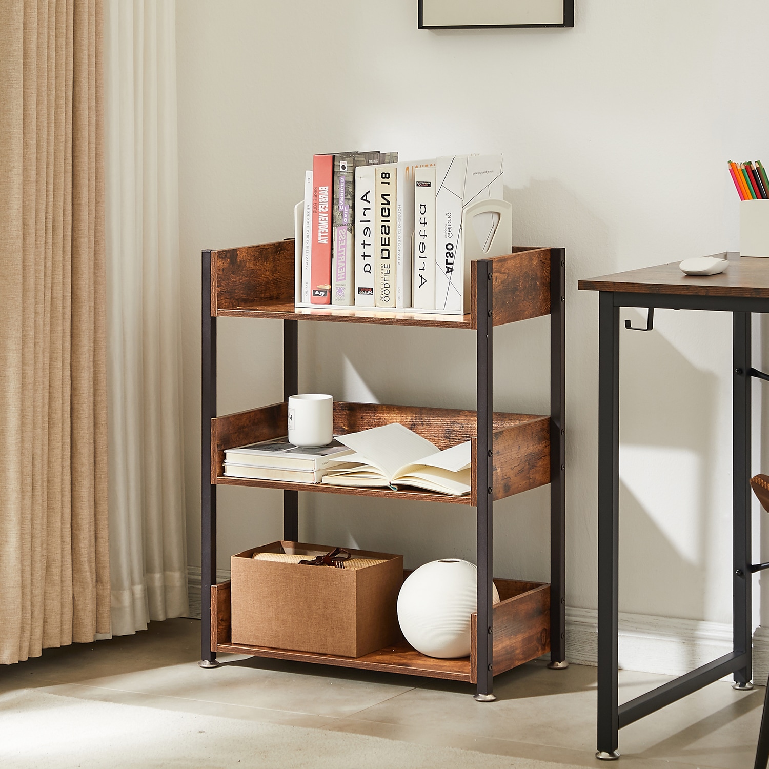Vecelo LOE-JYX-MB01-ATB bookcases - View #5