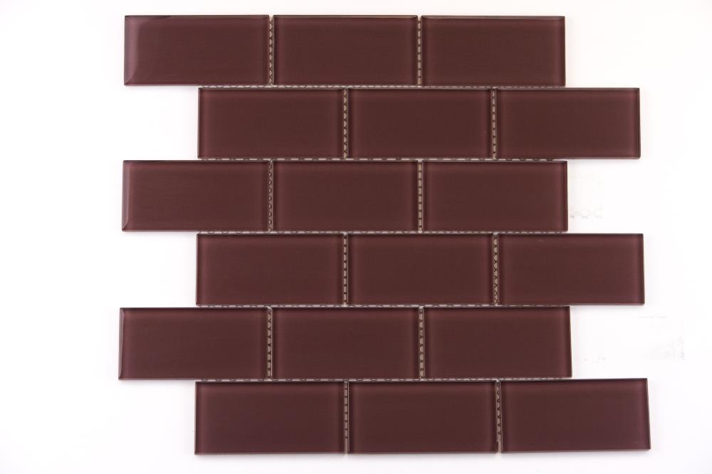 Crossville G070/LW.10204 High Fidelity 5-Pack Jam 2-in x 4-in Glossy Glass Brick Wall Tile