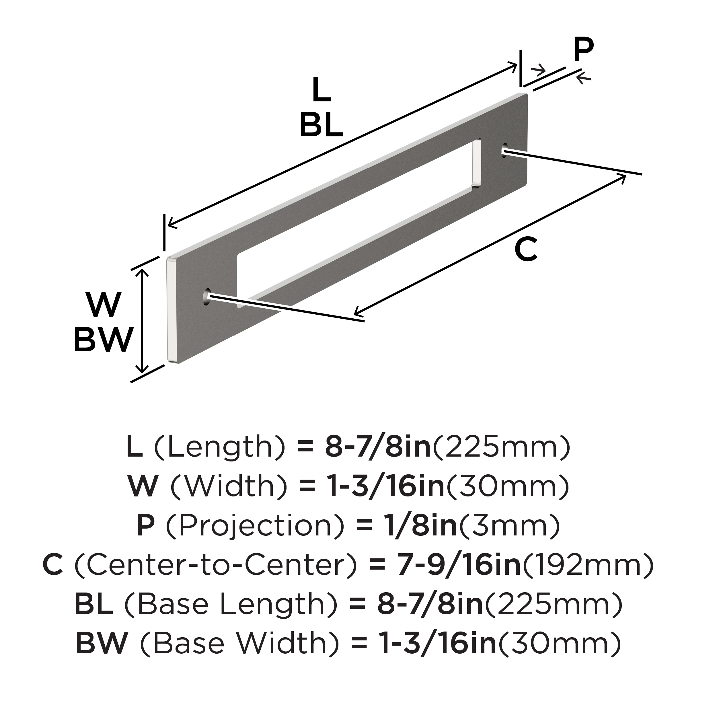 Amerock BP37785PN Drawer-Hardware - View #4