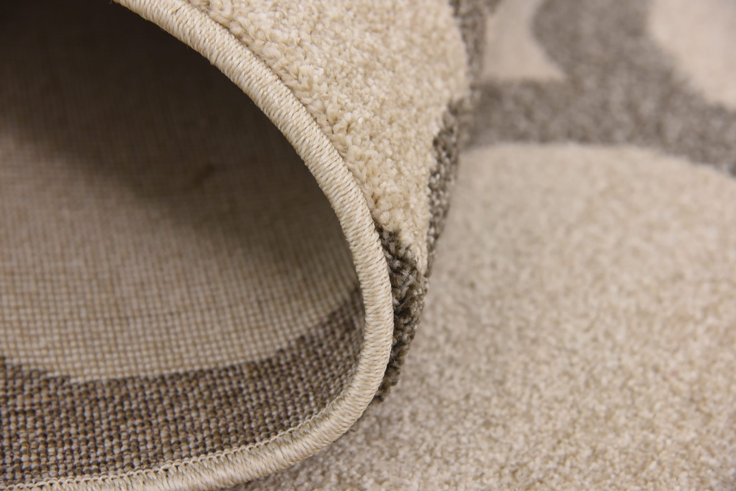 10' x 10' Beige and Gray Trellis Square Rug