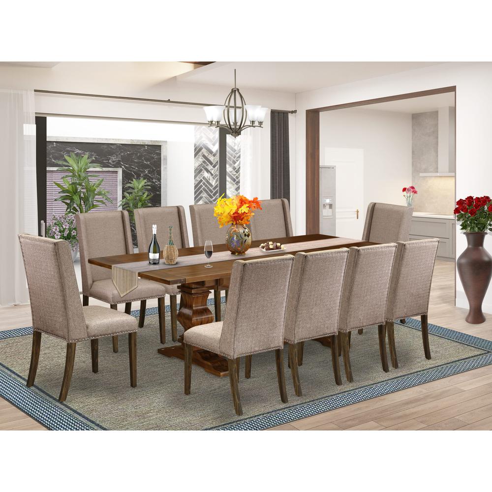 East West Furniture LAFL11-87-16 Dining-Sets - View #2