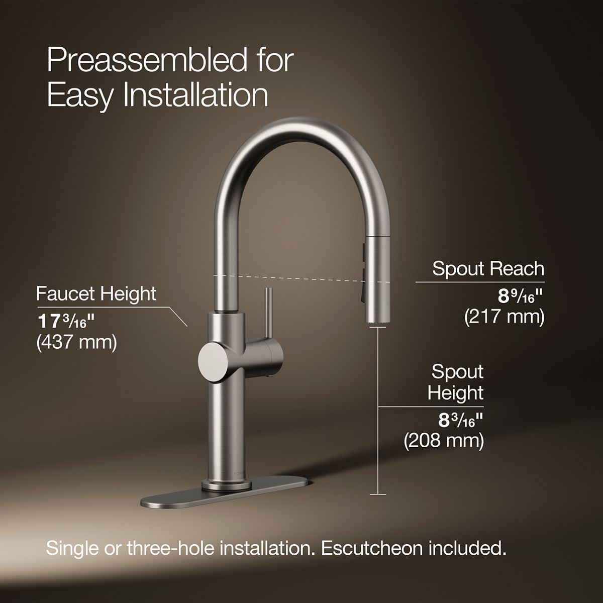 KOHLER K-22972-VS Kitchen-Faucets - View #3