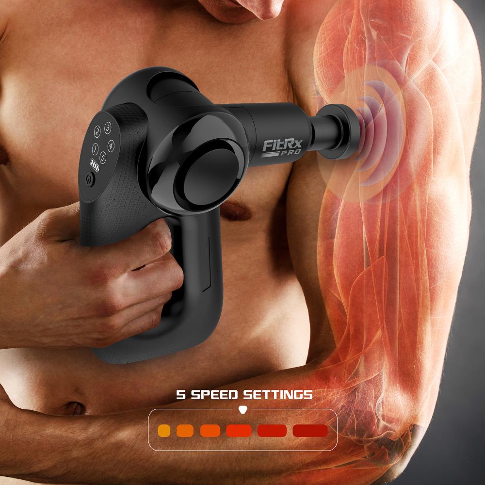 FitRx Handheld Muscle Massage Gun with Carrying Case shops