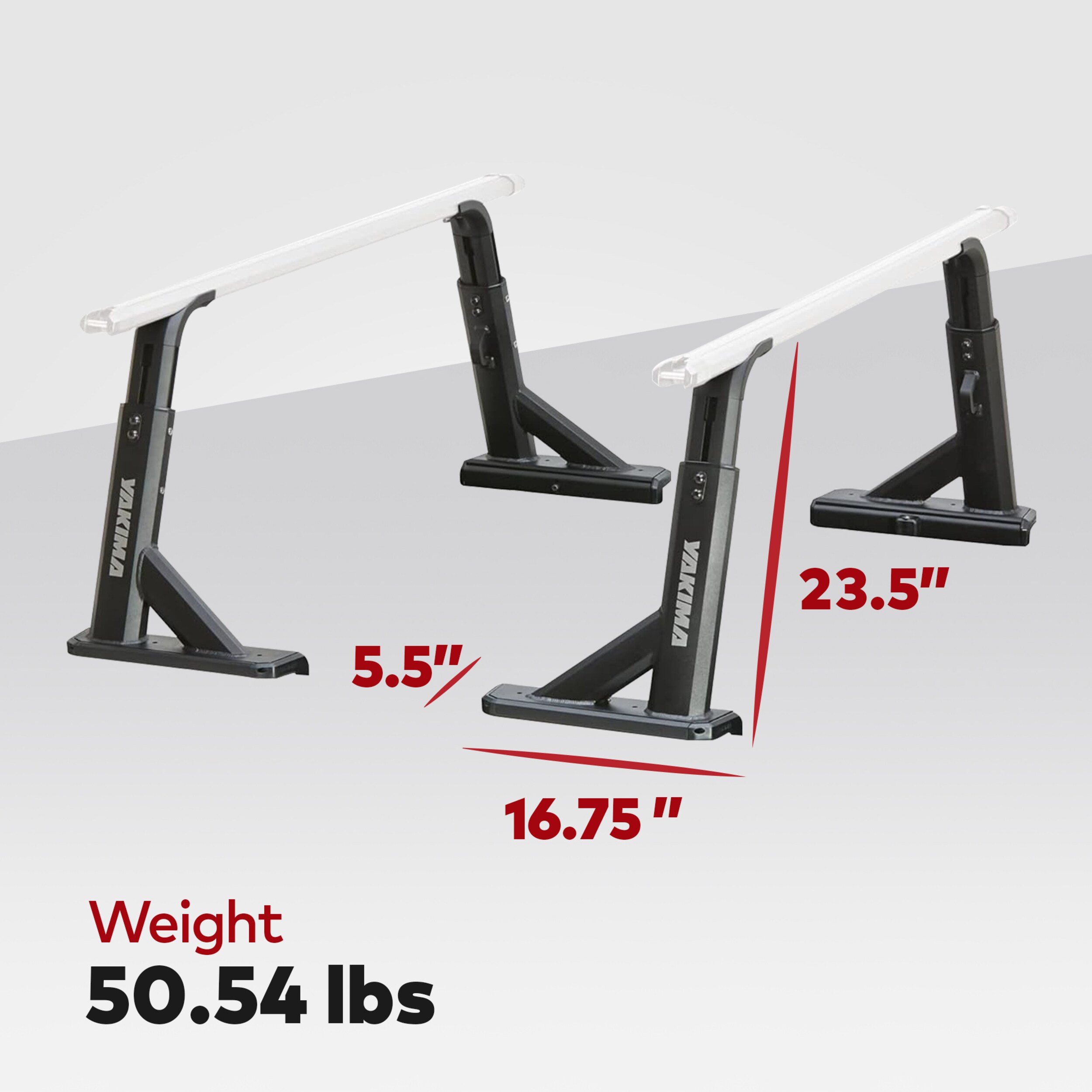 Yakima OverHaul HD Adjustable Black Aluminum Truck Bed Rack
