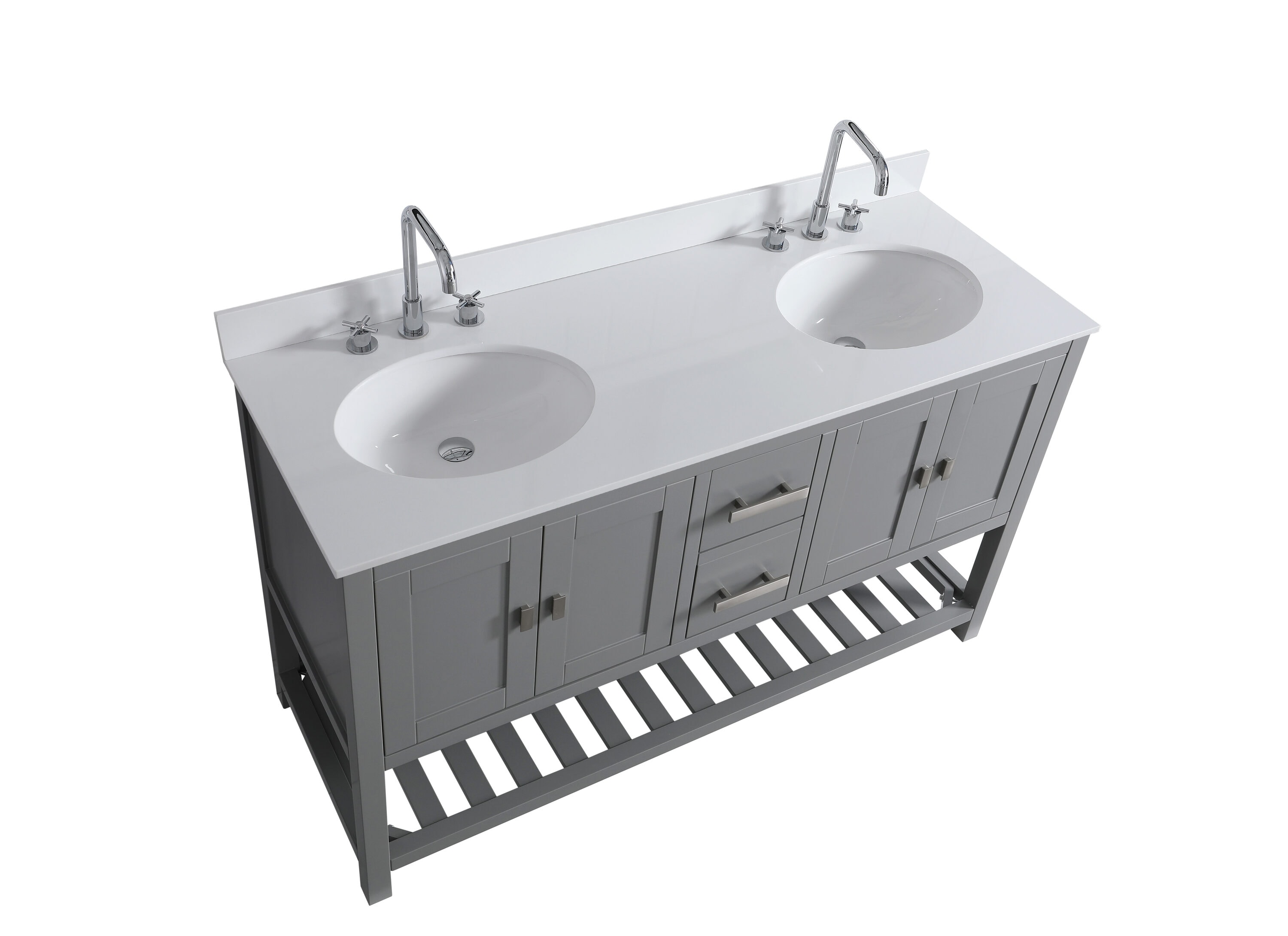 Design Element DEC055-60-GY-CB vanities - View #4