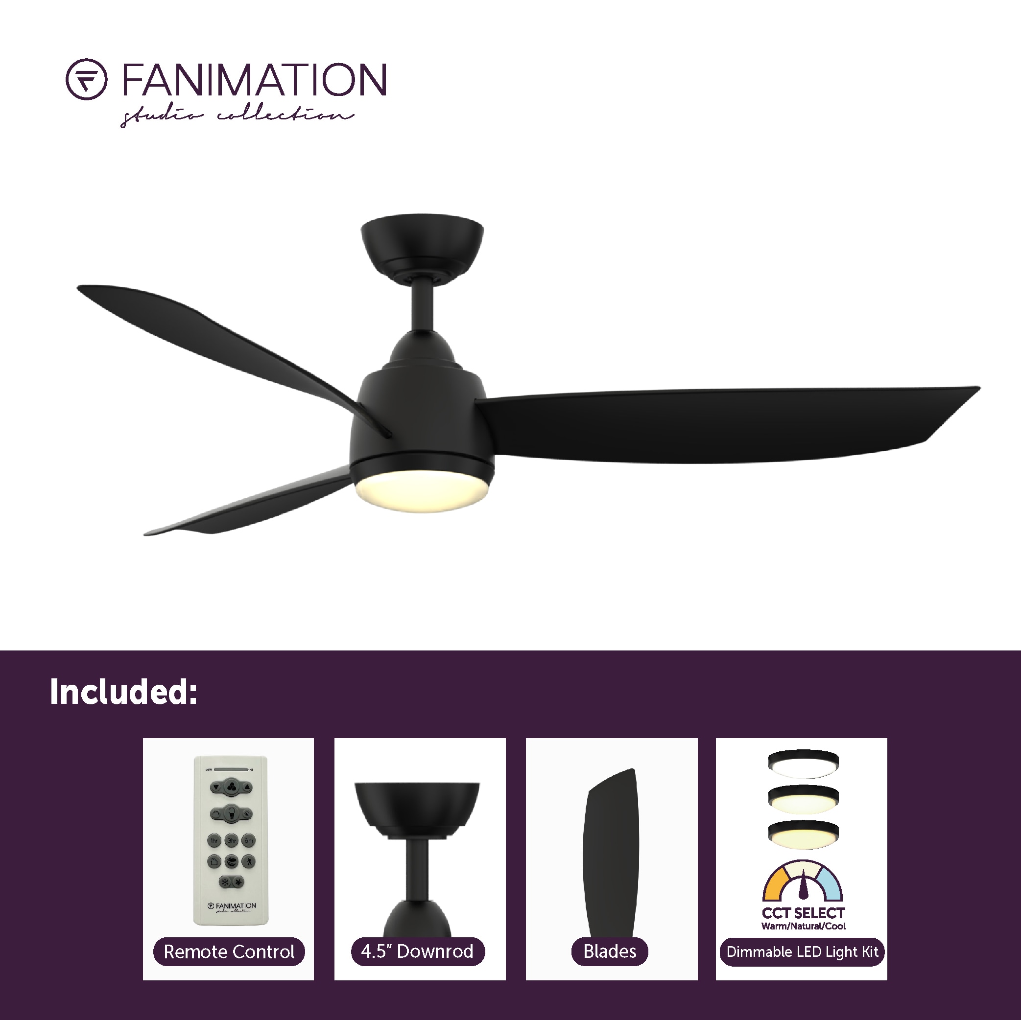 Fanimation Studio Collection LP7675LBL Ceiling-Fans - View #7