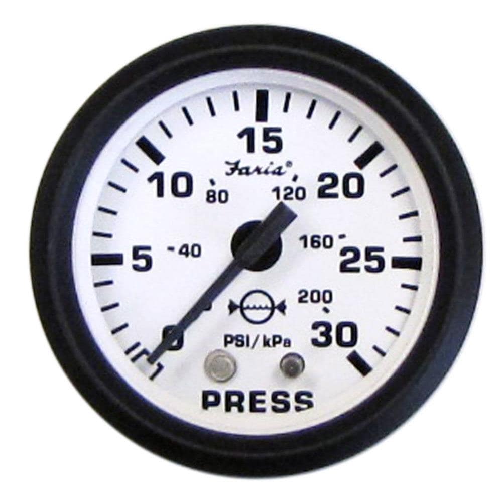 Faria Beede Euro Water Pressure -Gauge Kit (30 )- 2-in, White At Lowes.com