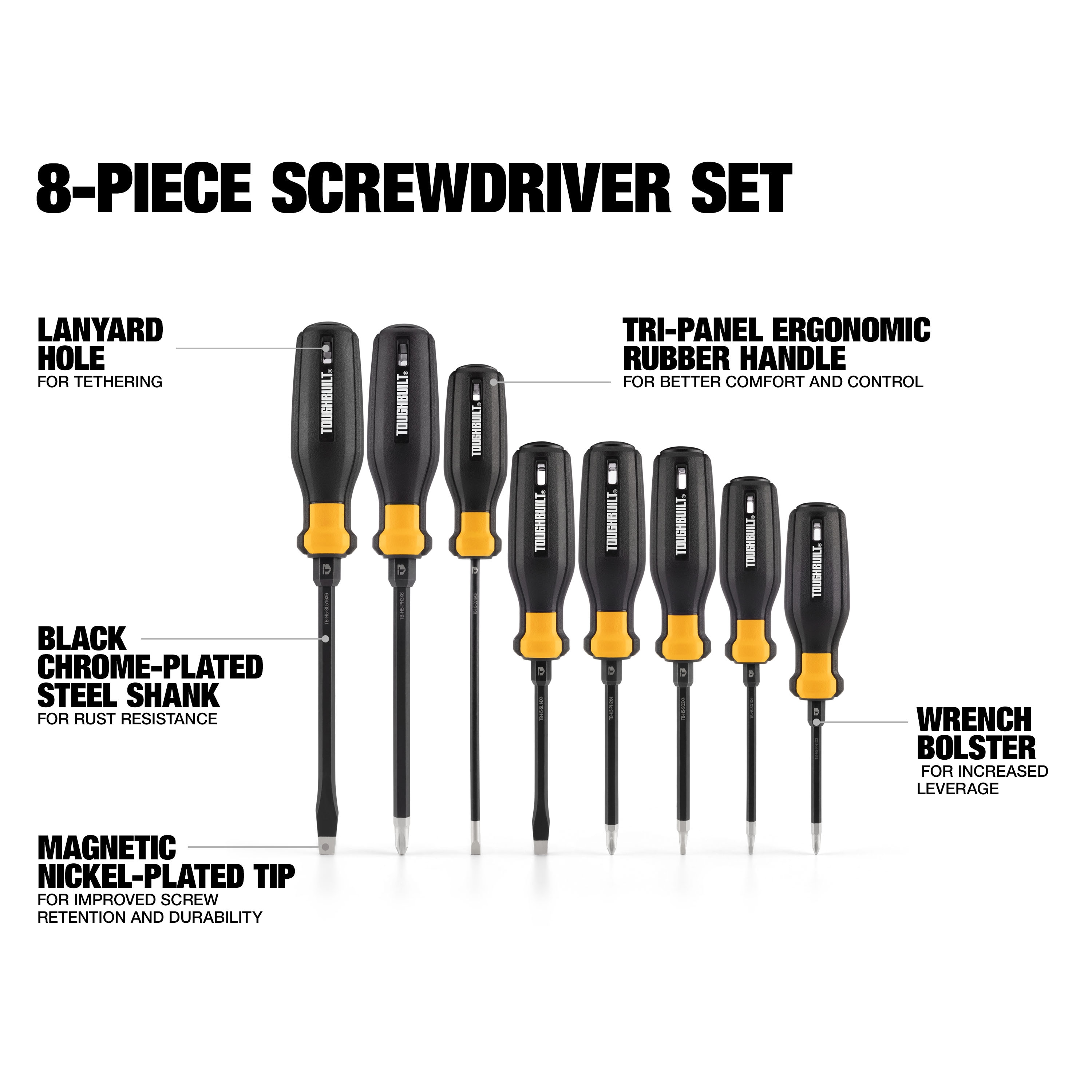 TOUGHSERIES™ Screwdriver Set (8 pc)