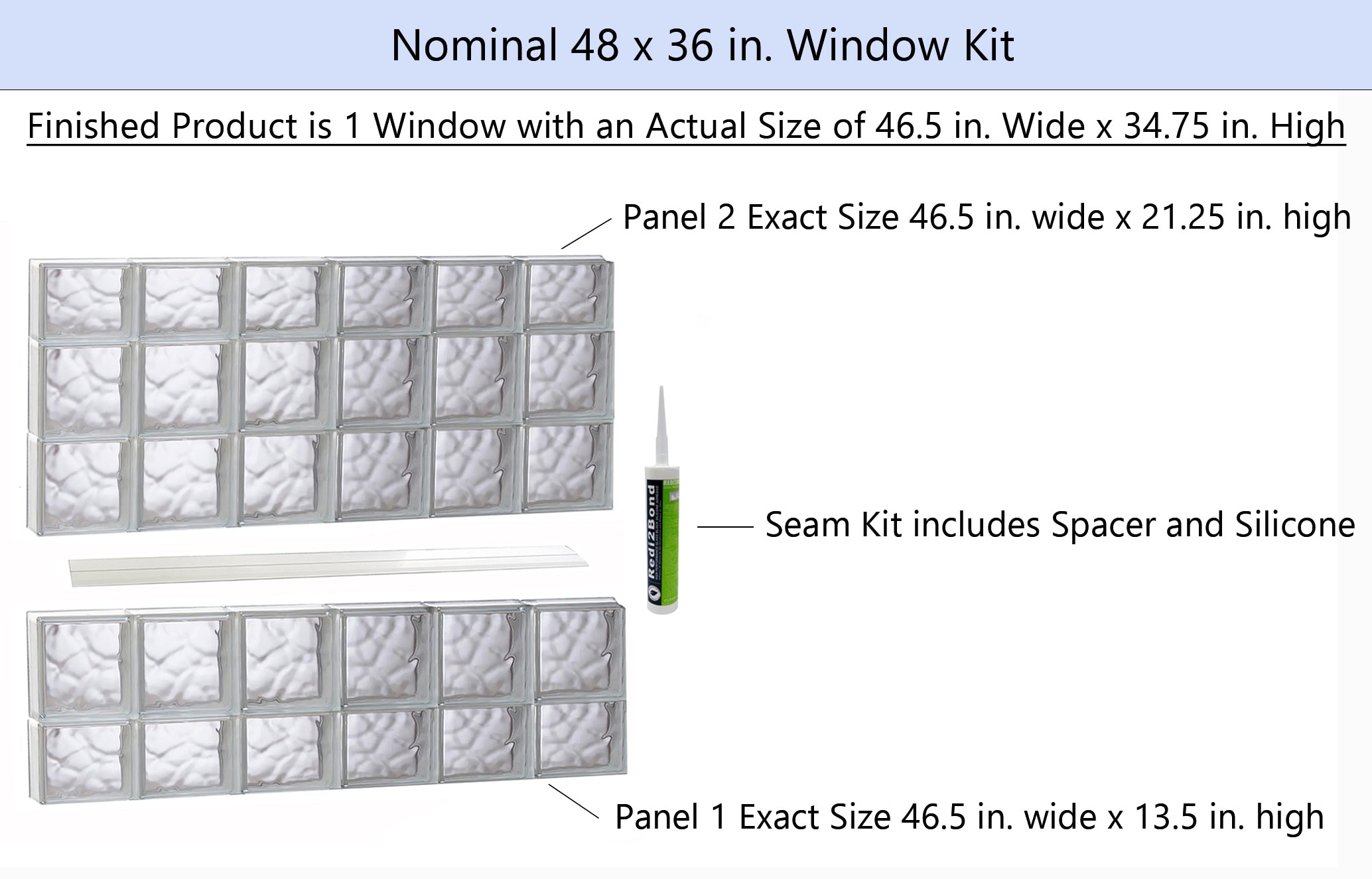 REDI2SET S4836DC Glass-Block-Windows - View #2