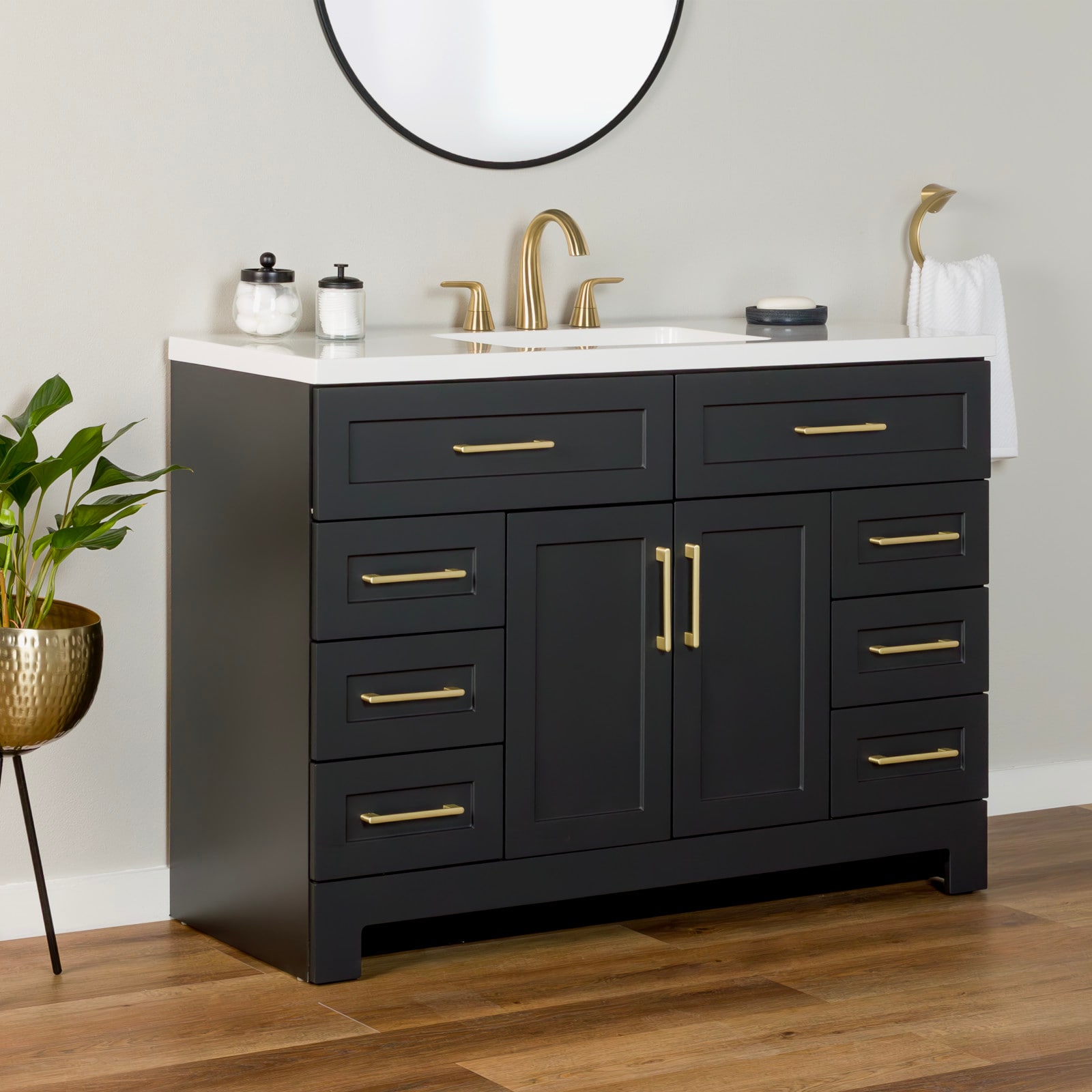 Style Selections W054948P2-MB Bath-Vanity-Combo - View #6