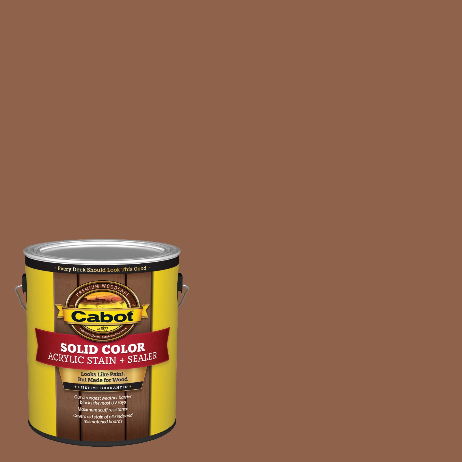 Cabot Red Cedar Solid Exterior Wood Stain and Sealer (1-Gallon) in the ...