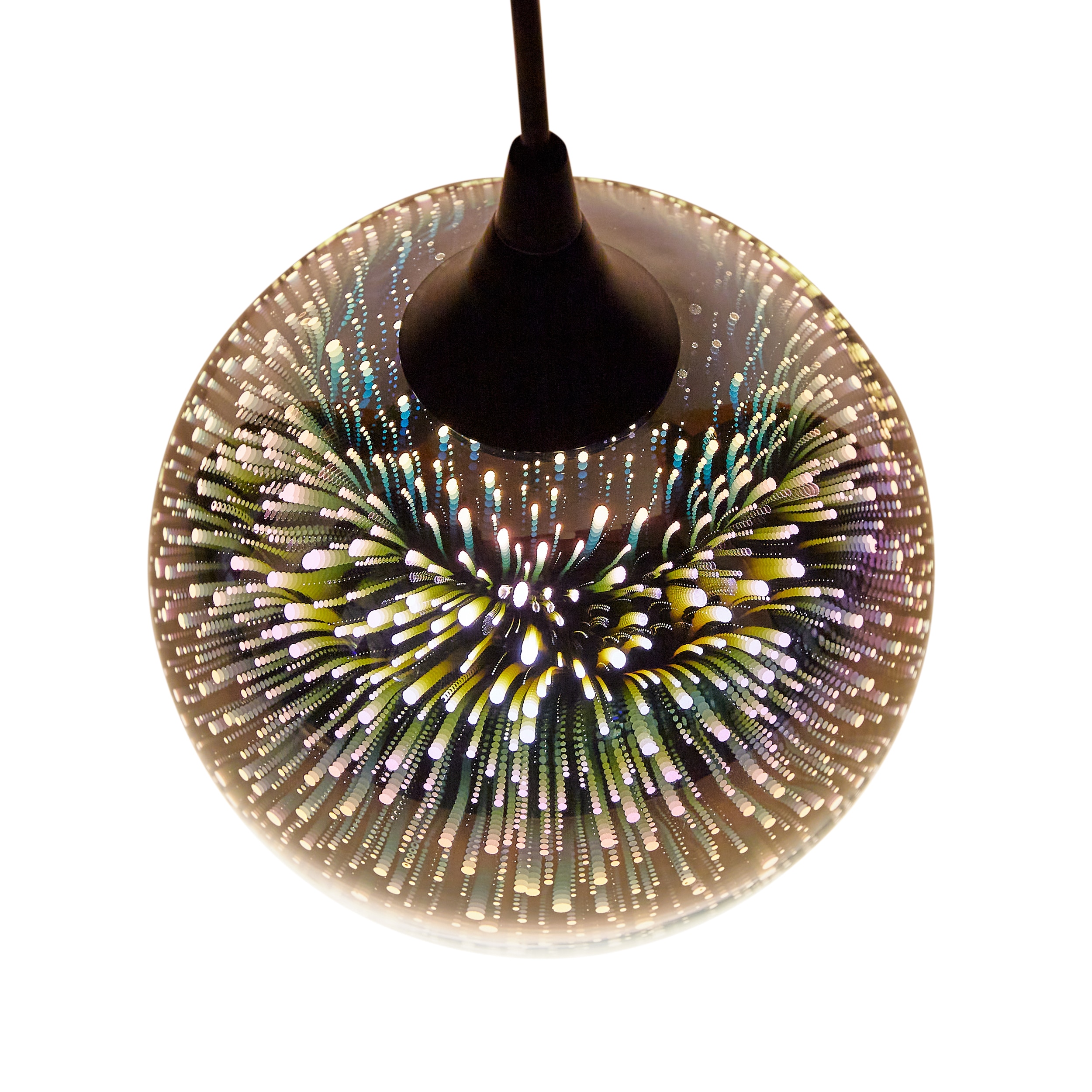 silver explosion pendant shade