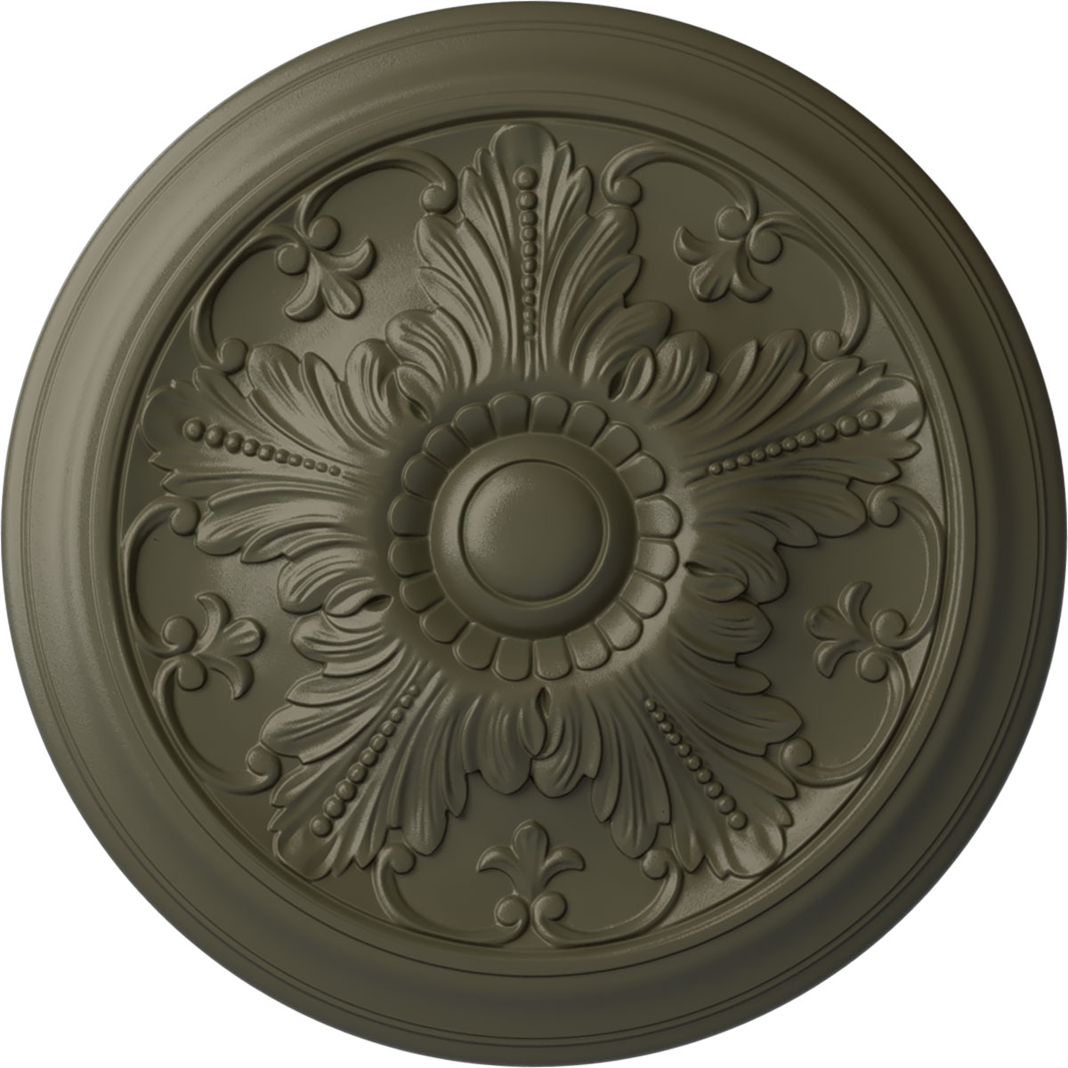 Ekena Millwork CM17VIWHF Vienna 16.875-in W x 16.875-in L Painted Witch Hazel Polyurethane Whole Ceiling Medallion
