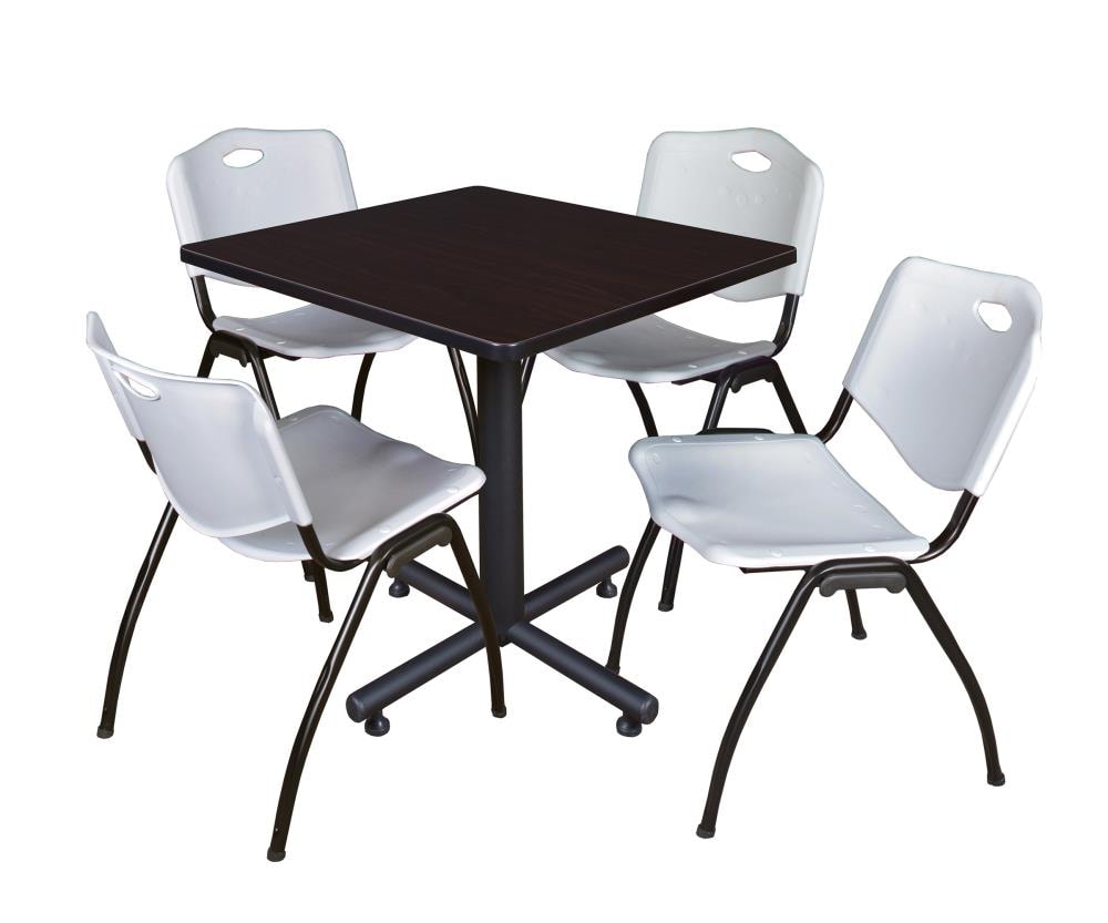 Regency TKB3030MW47GY Breakroom Brown 4-Person Training Table (30-in W x 29-in H)
