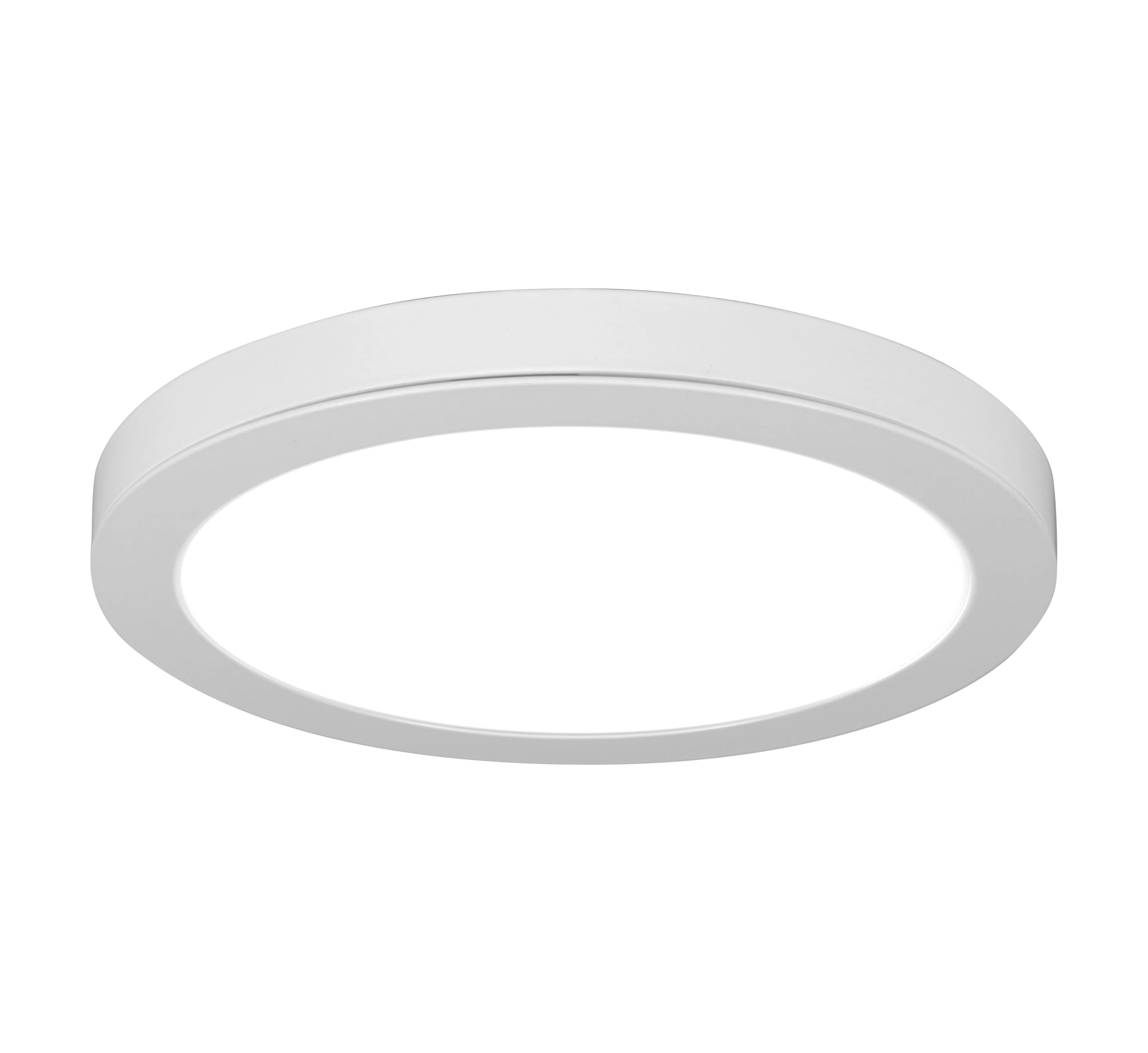 Nicor Lighting DSE113120SRDWH DSE3 11-in White Flush Mount Light ENERGY STAR Certified