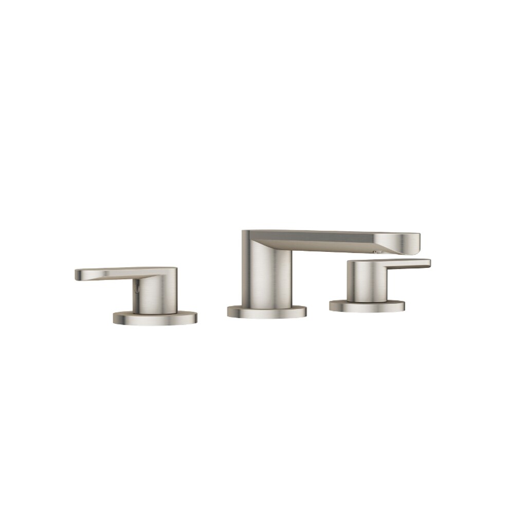 Jacuzzi MX87826 Razzo Brushed Nickel Widespread 2-handle WaterSense Mid-arc Residential Handle Bathroom Sink Faucet with Drain