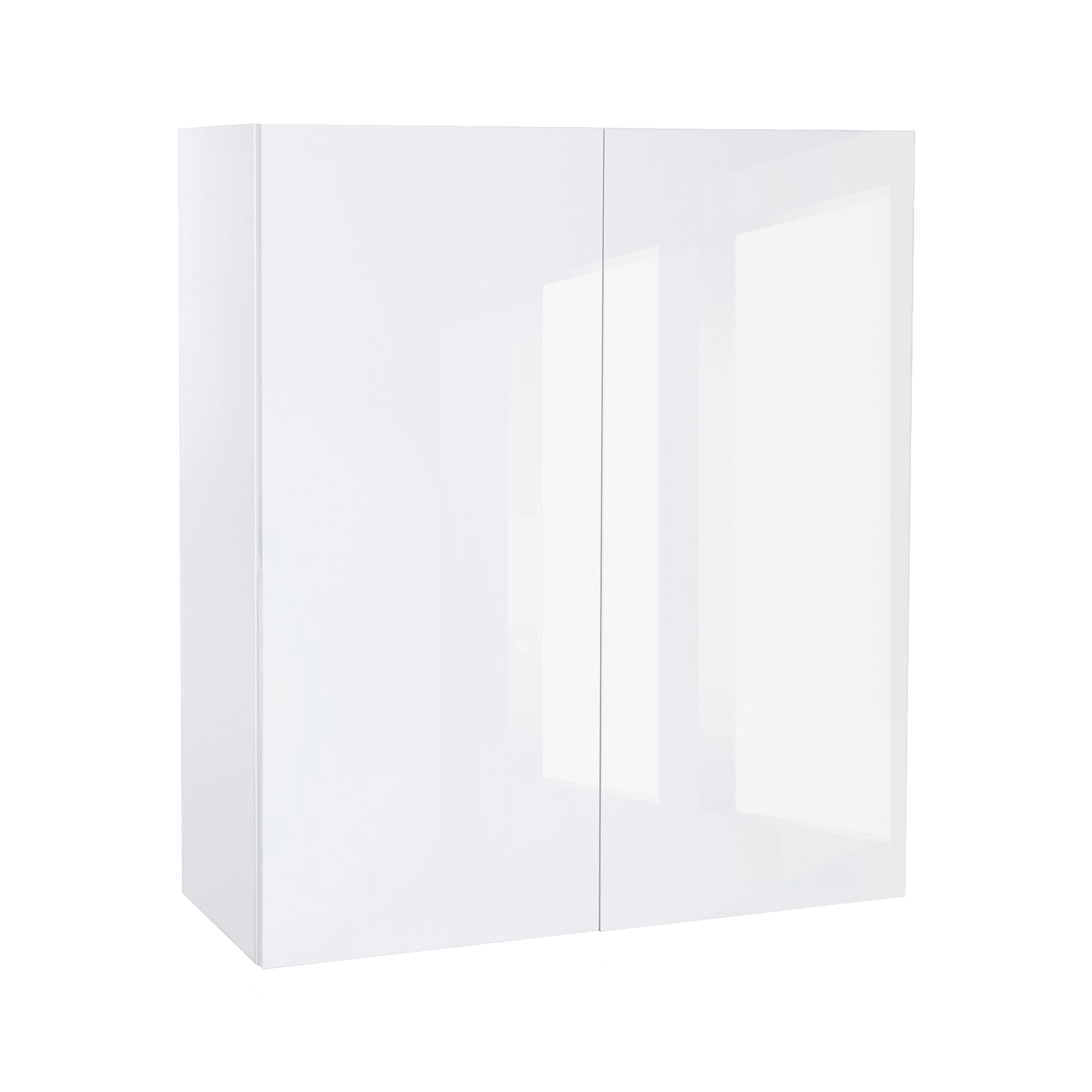 Cambridge SA-WU3030-WG 30-in W x 30-in H x 12-in D White Gloss Door Wall Ready To Assemble Cabinet (Flat Panel Slab Door Style)