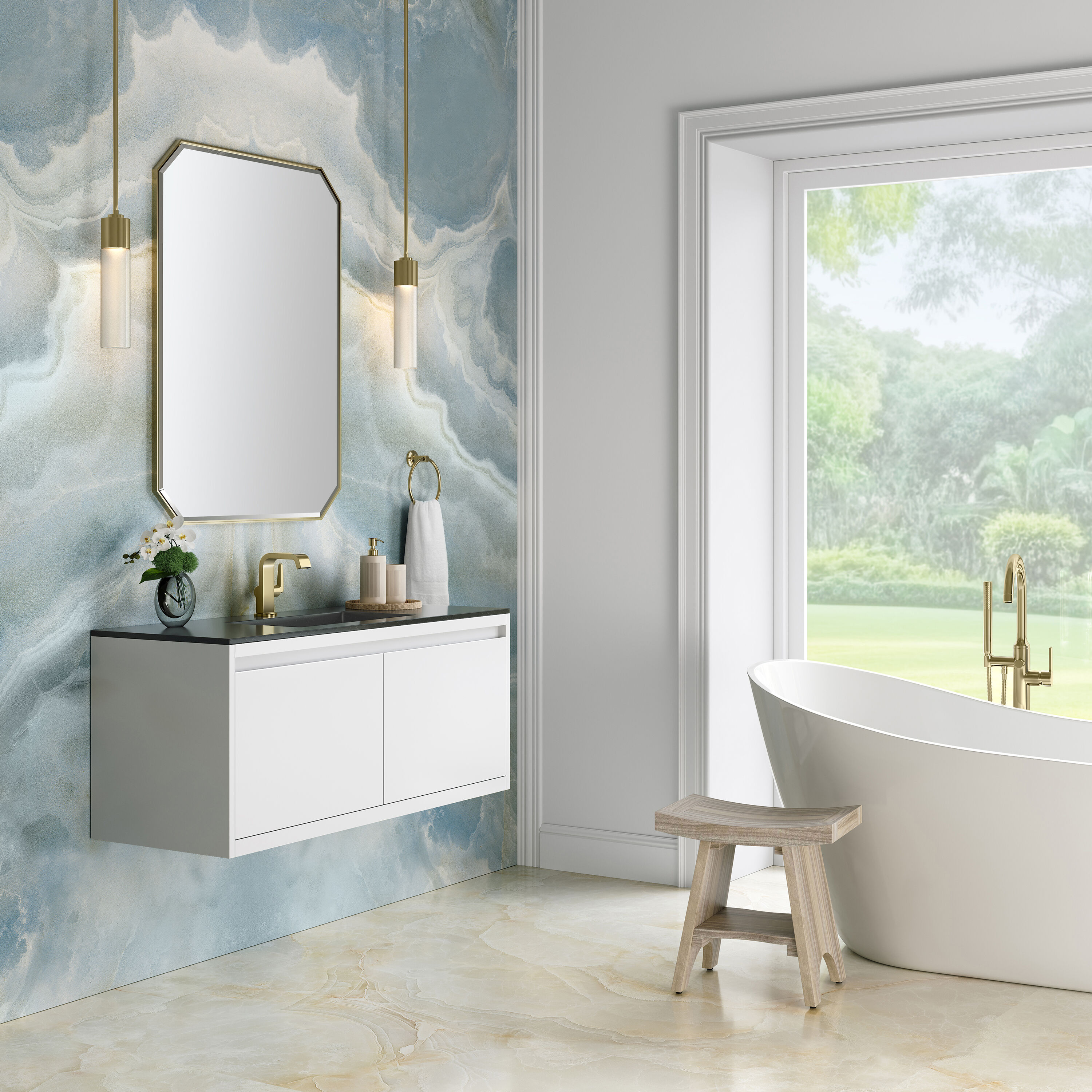 James Martin Vanities 805-V47.3-GW-CB-CH Bath-Vanity-Combo - View #4