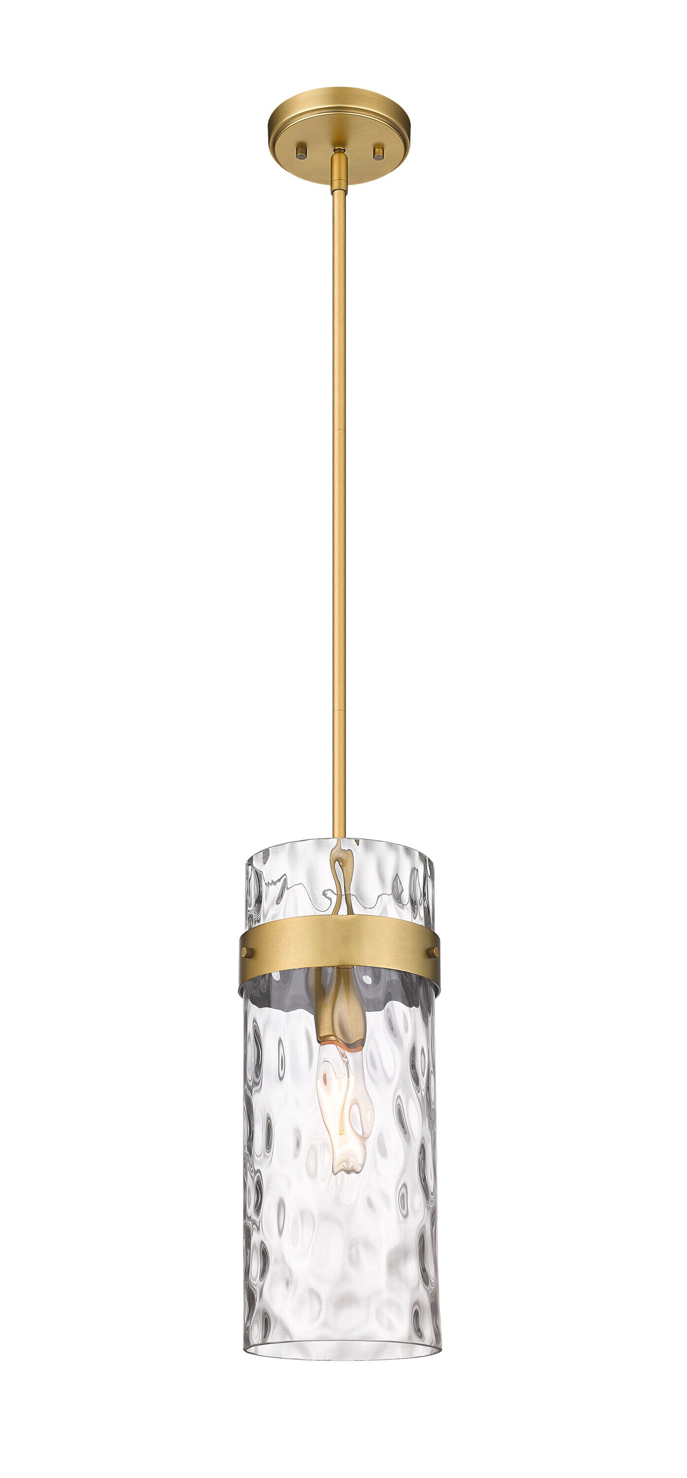 Fontaine Transitional Rubbed Brass Indoor/Outdoor Pendant Light