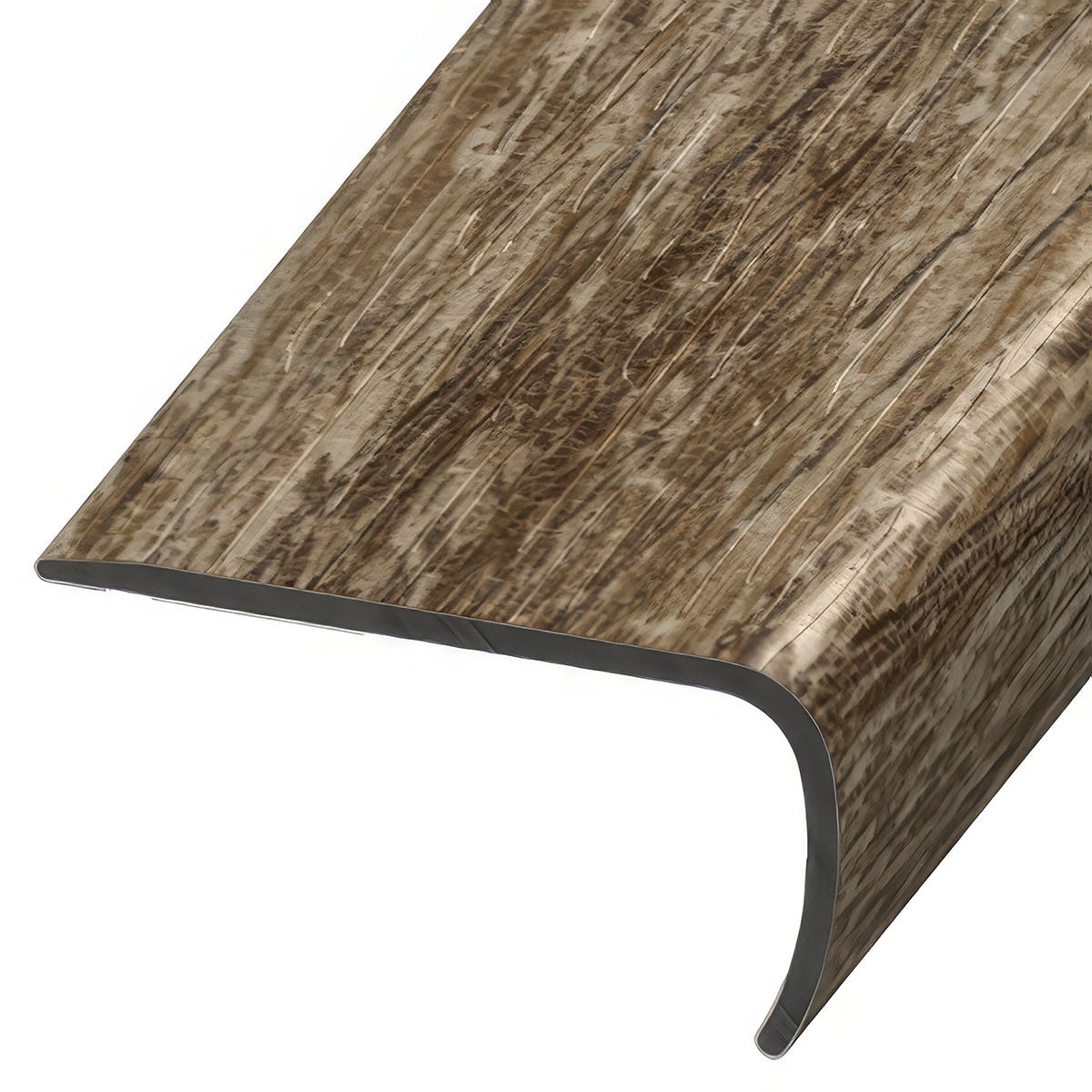 Versatrim VE-106764 Woods TimberCore Lucida-Woods TimberCore-Winter Wood Prefinished 1-in T x 2-in W x 94-in L PVC Square cap
