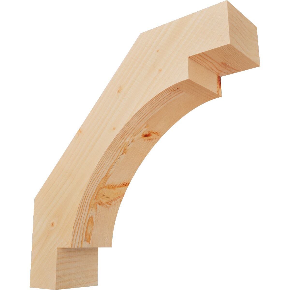 Ekena Millwork BRC06X22X22MRC00SDF 5-1/2-in x 22-in x 22-in Douglas Fir Unfinished Wood Merced Smooth Knee Brace