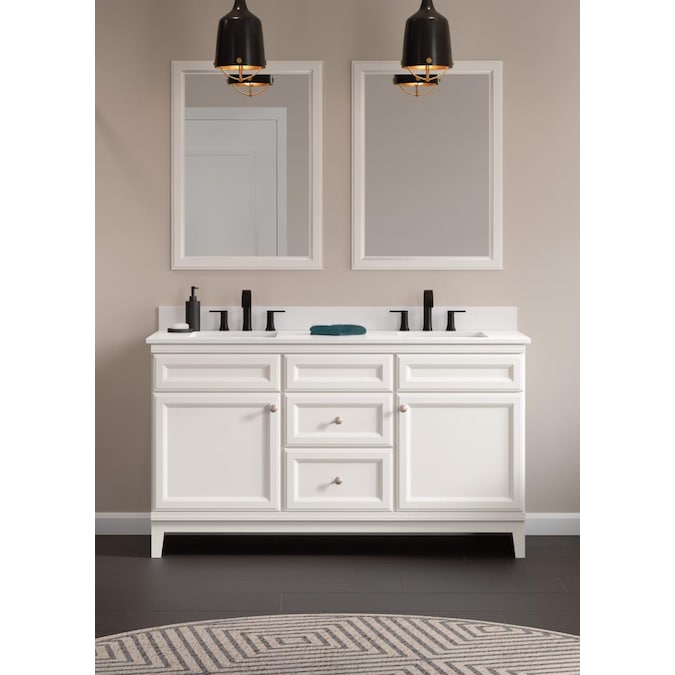 White Bathroom Vanity Cabinet, 60 White Bathroom Vanity