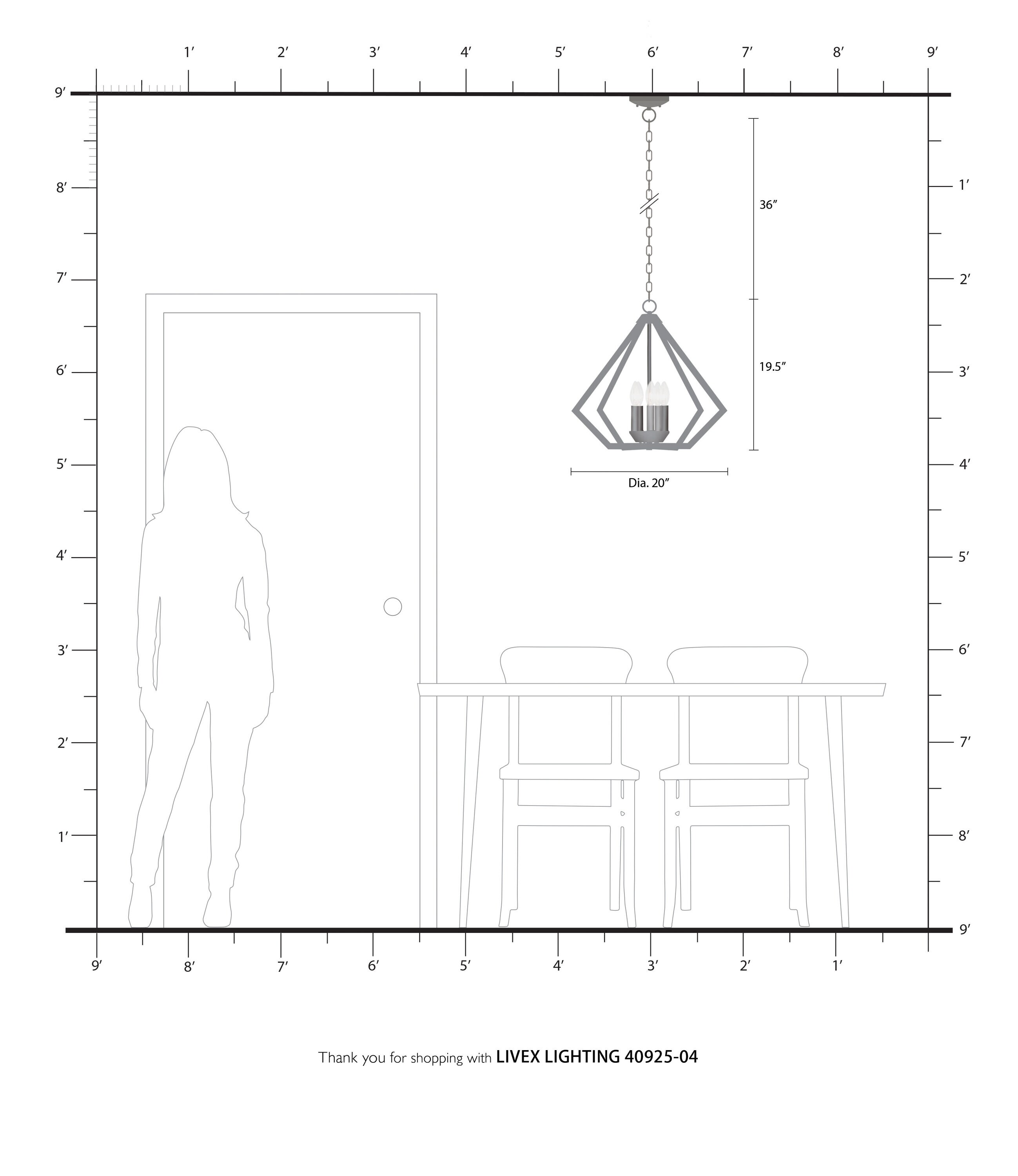Livex Lighting 40925-04 b090015 - View #3
