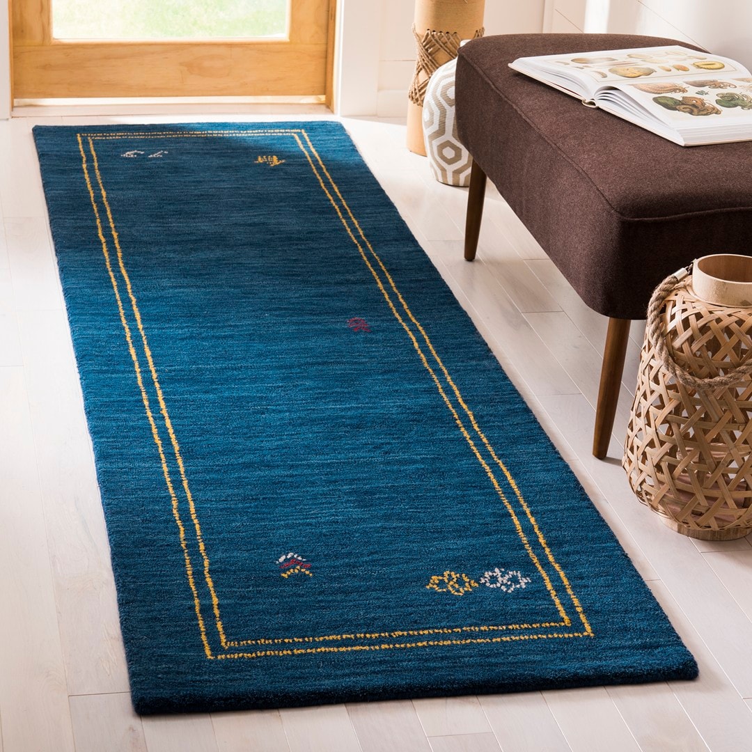  Himalaya 588 Blue/Multi Contemporary 2ft-3in x 8ft Runner Rug