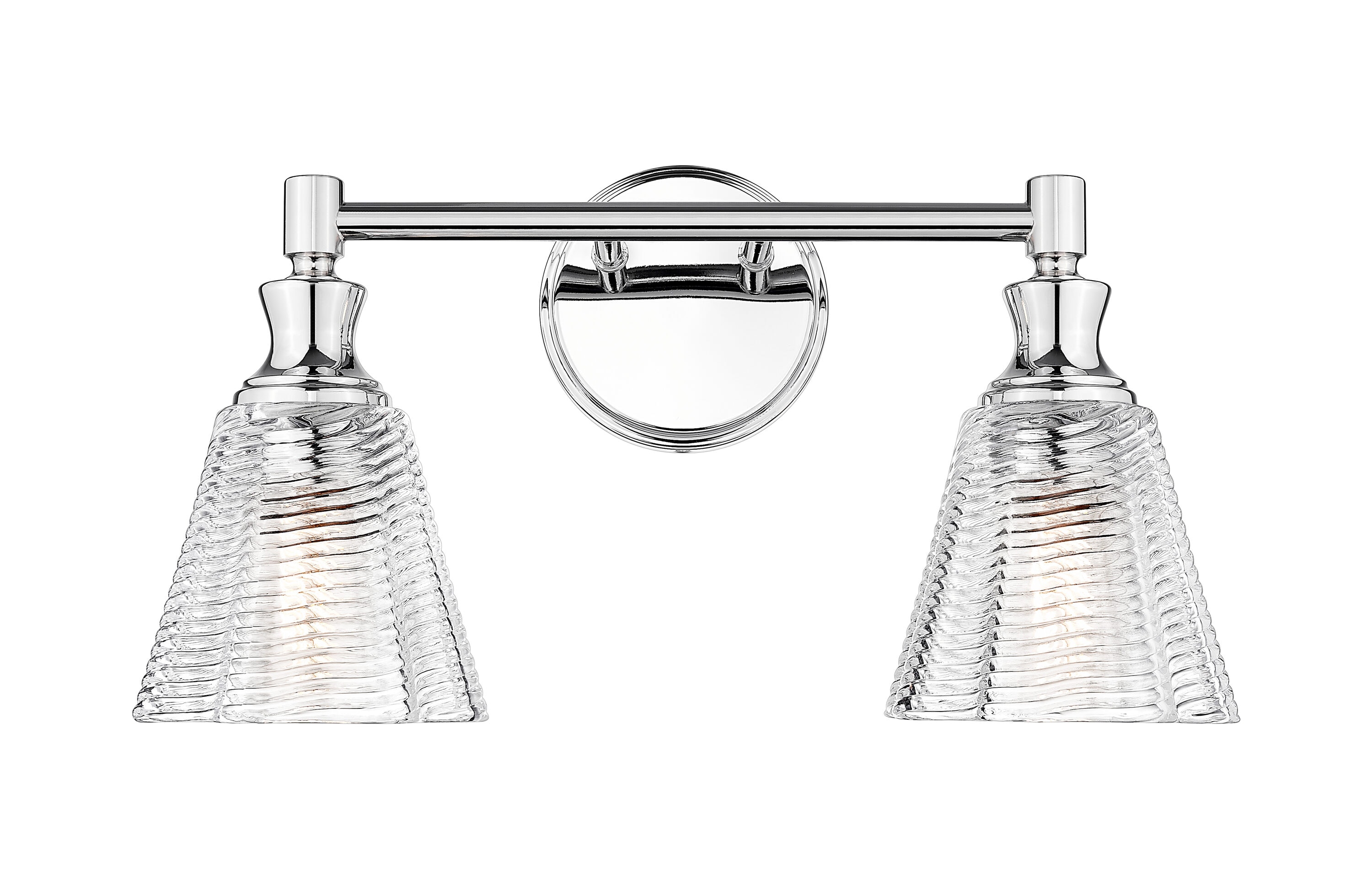Z-Lite Auden 17.75in Chrome Fixture with Clear Glass Shade