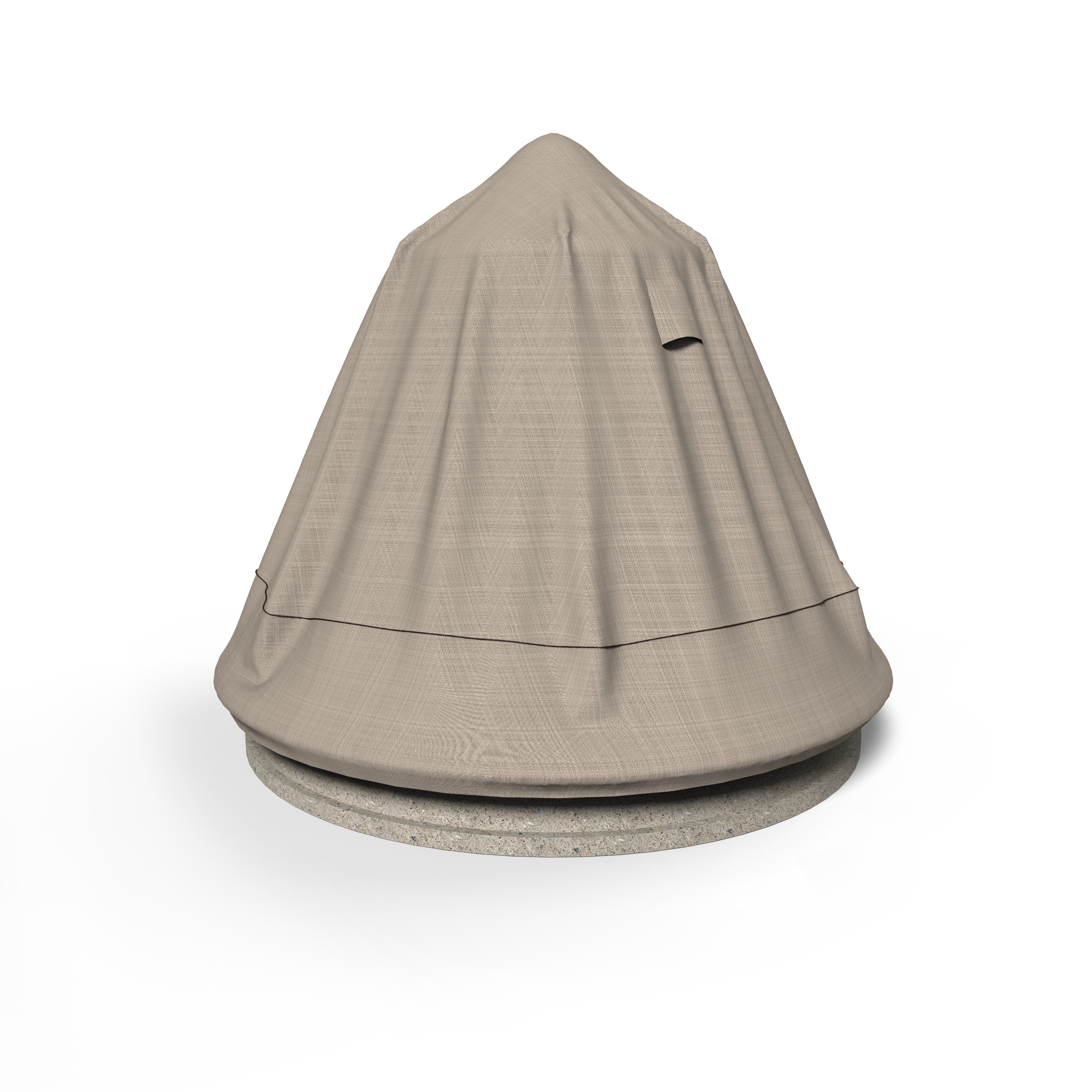 Budge P9A13PMNW2 StormBlock#8482 Savanna Black and Ivory Polyester Patio Furniture Cover For Fountain