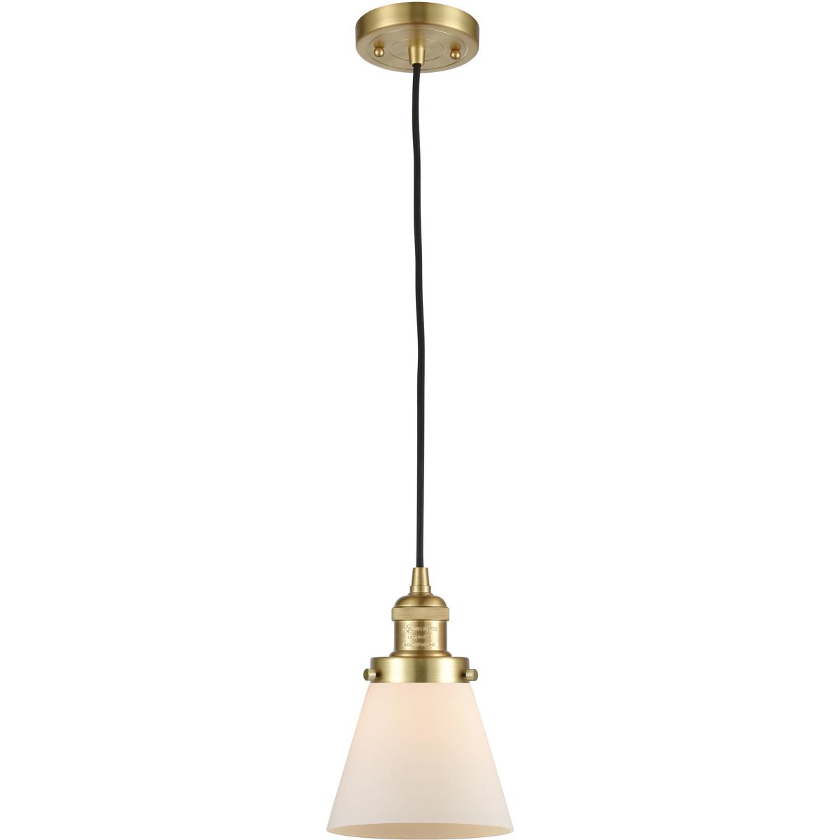 Innovations Lighting 1886157 201C-SG-G61-LED Franklin Restoration Cone Mini Pendant