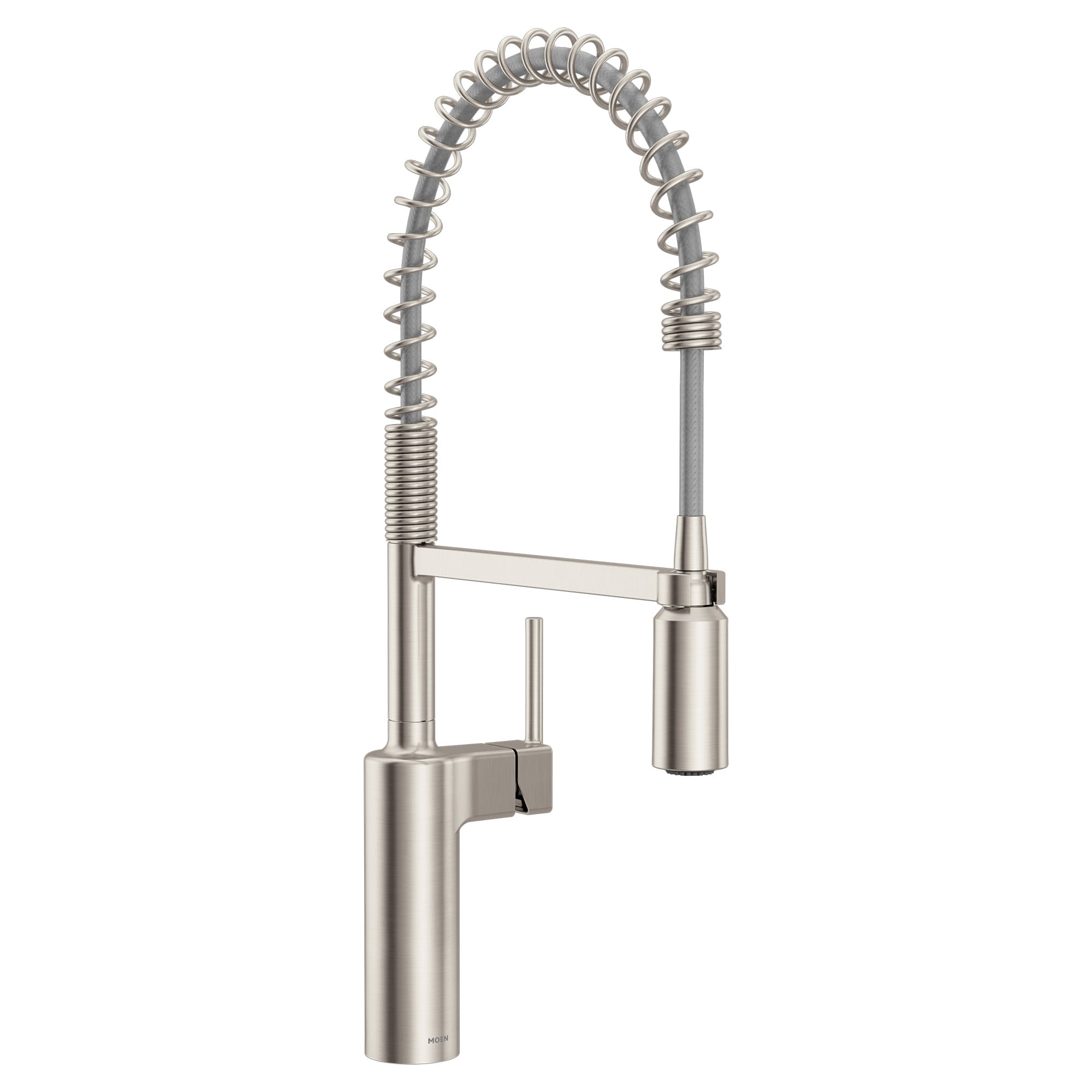 Moen 87863SRS Inara Spot Resist Stainless Single Handle Deck-mount Pull-down Kitchen Faucet with Sprayer ( Deck Plate Included )