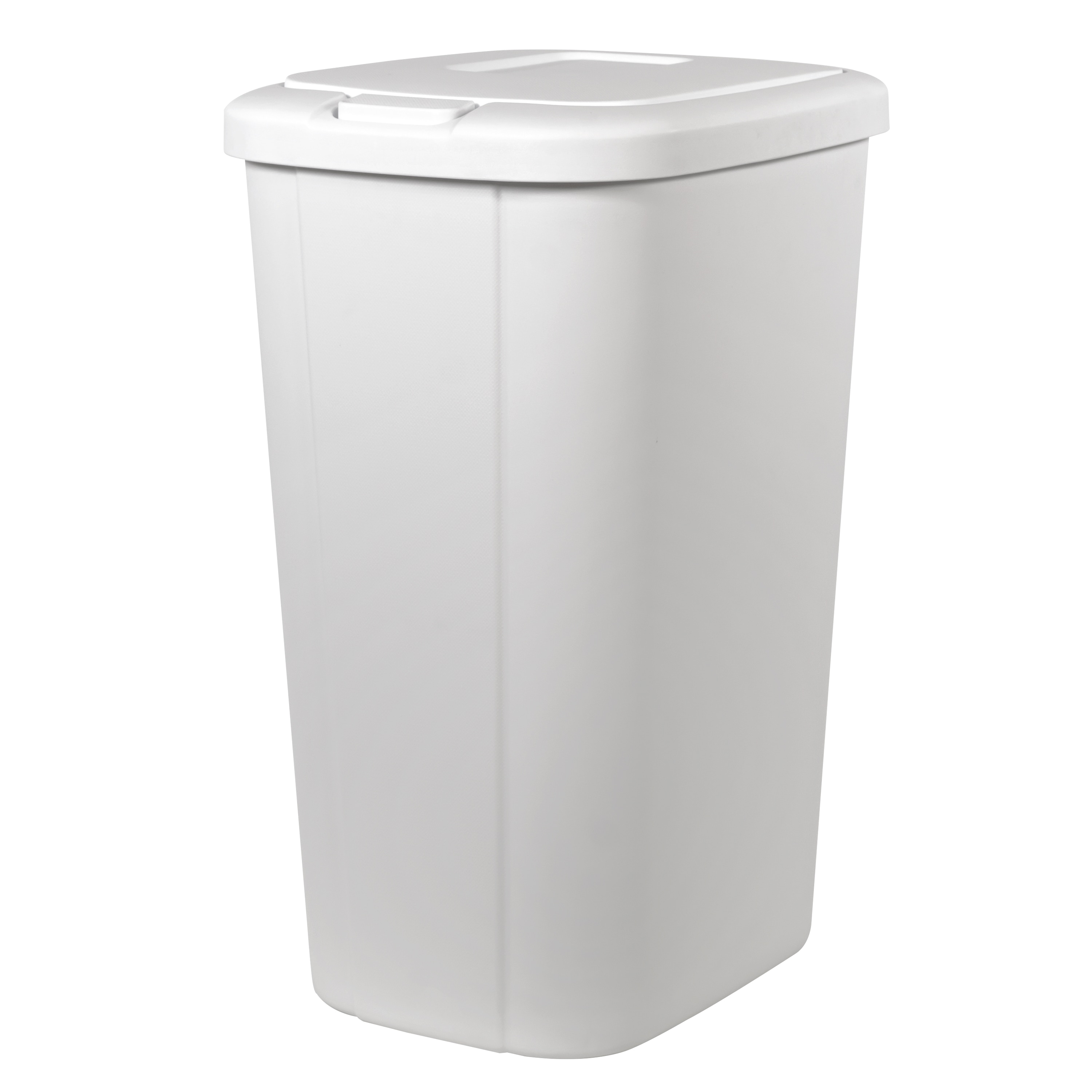 13-Gallon Premium Touch Lid Kitchen Waste Basket Garbage Plastic Bin Trash Can 
