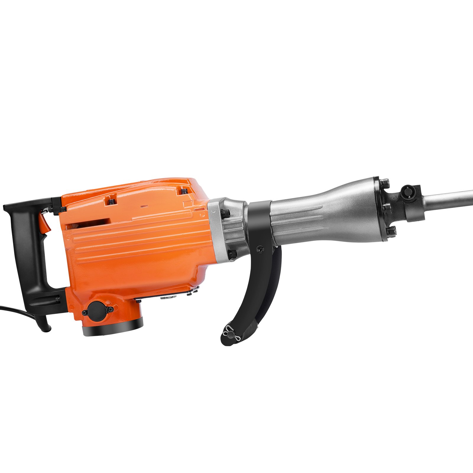 Mecale Demolition Jack Hammer 2200W 1350 BPM Concrete Breaker with 4 Chisels and Case Black and Orange #YAS-C0JE2Y