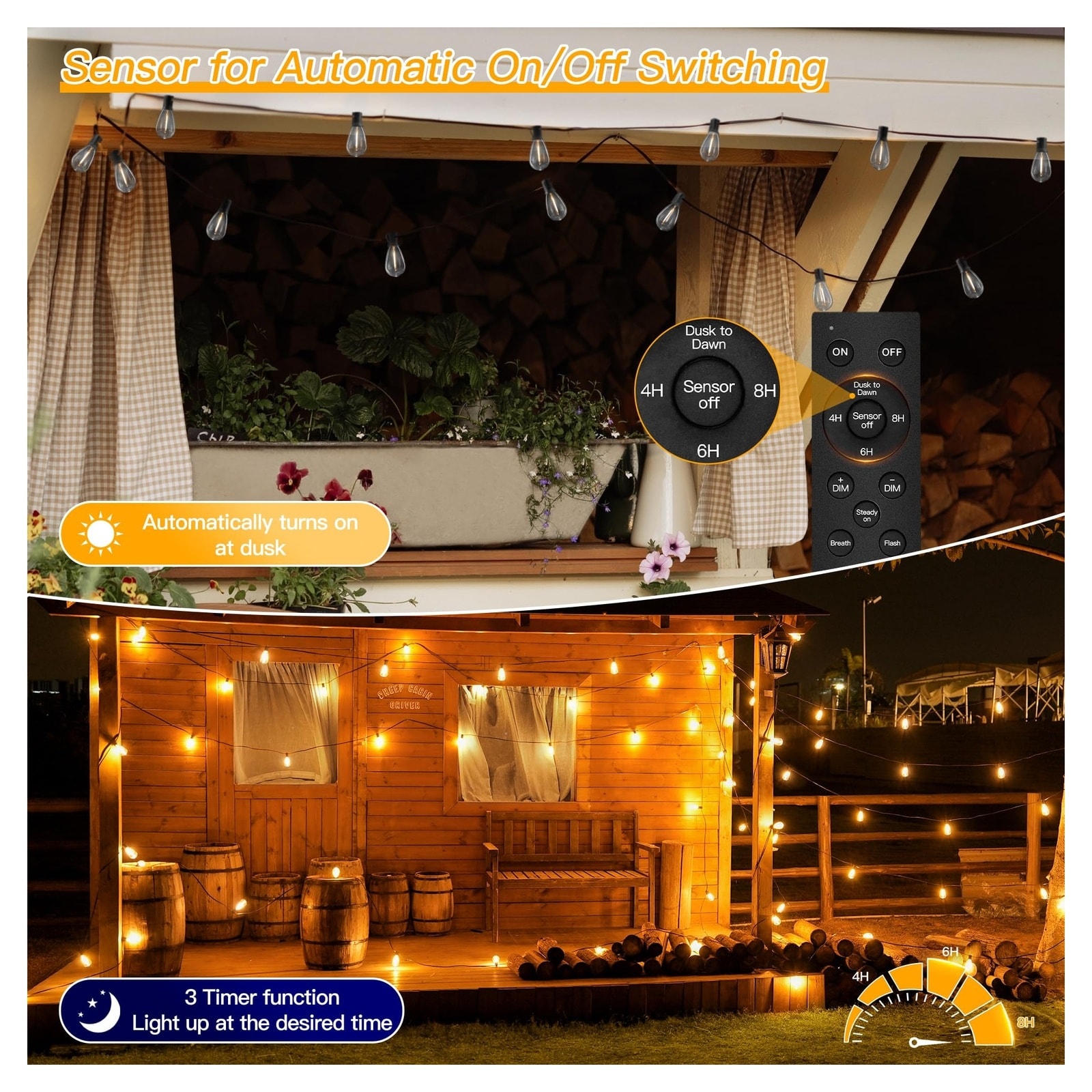 Afoxsos LAF0816FA1348 Patio-String-Lights - View #3