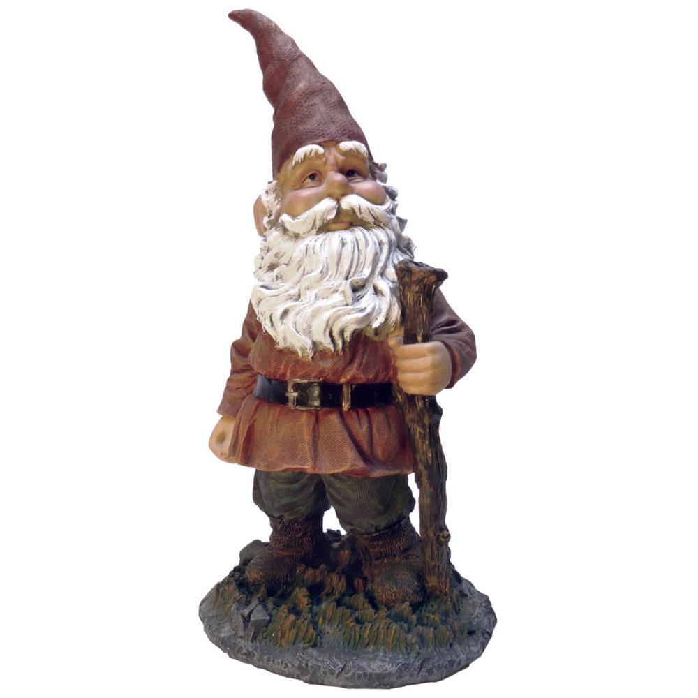 Design Toscano EU90010 16-in H x 7-in W Multiple Colors/Finishes Gnome Garden Statue