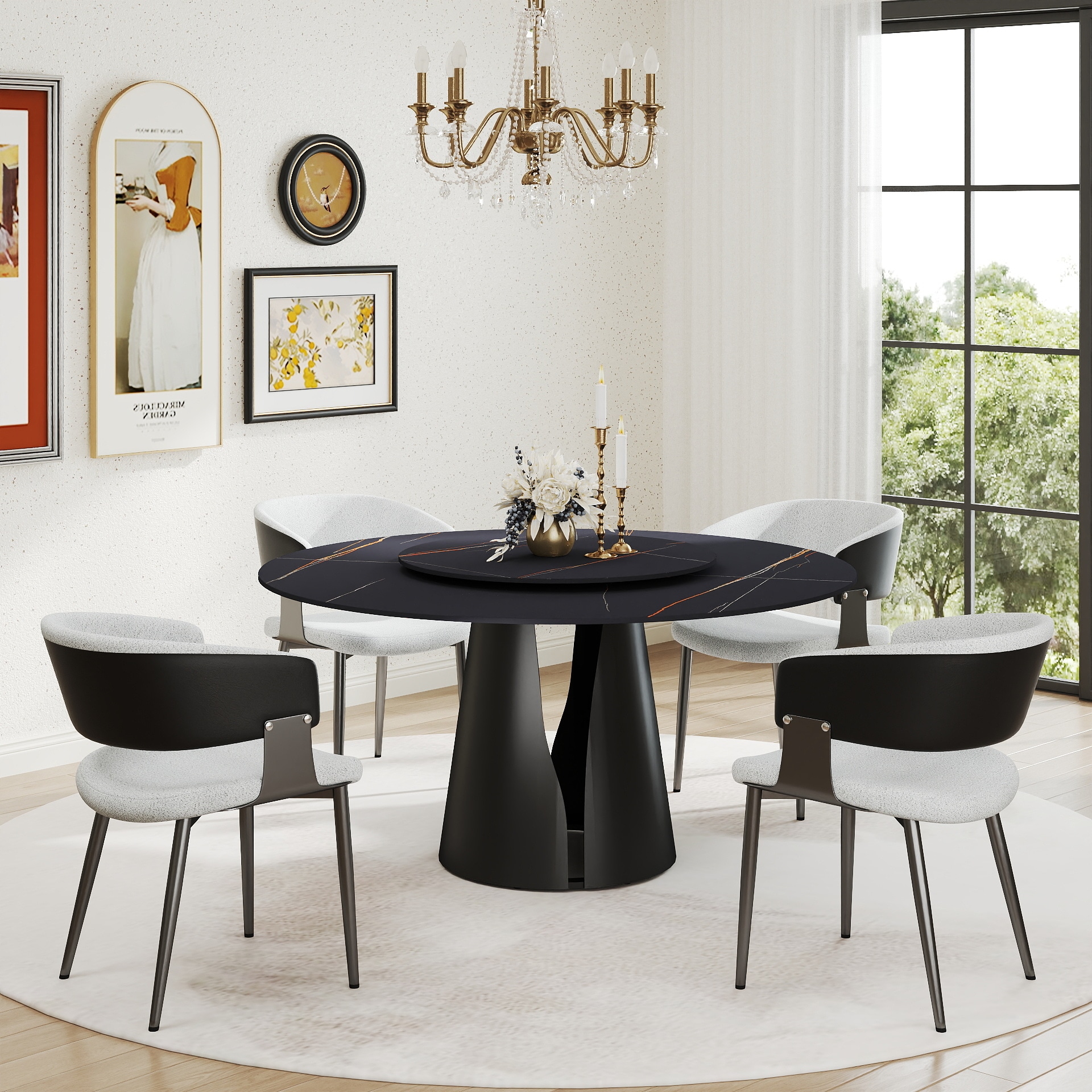 BuotiqHom DH-AT-150B80B-3B Dining-Tables - View #6