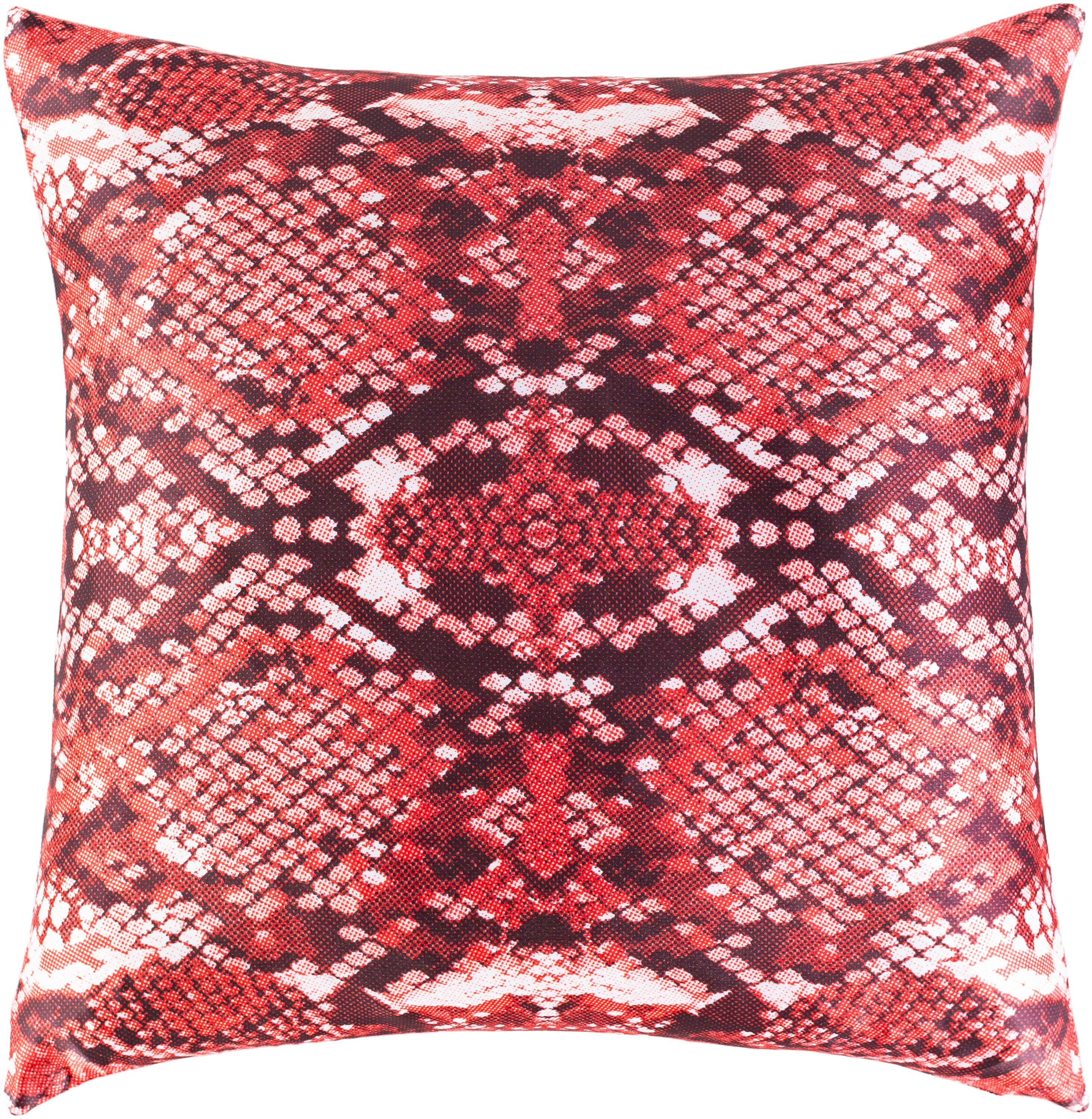 Surya CLE002-1818P Chloe 18-in x 18-in Red Square Indoor Decorative Pillow