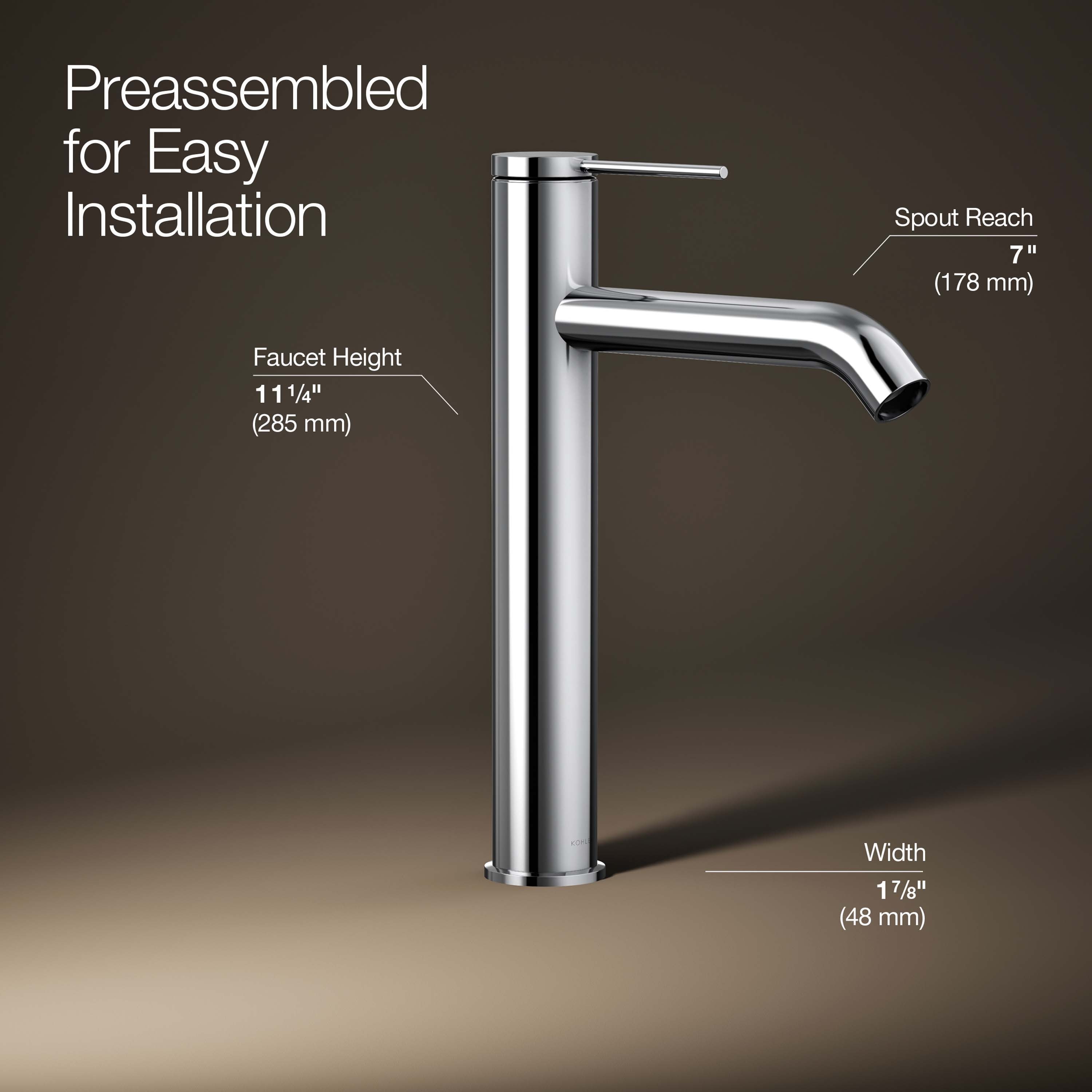 KOHLER K-77959-4A-CP Lavatory-Faucets - View #4
